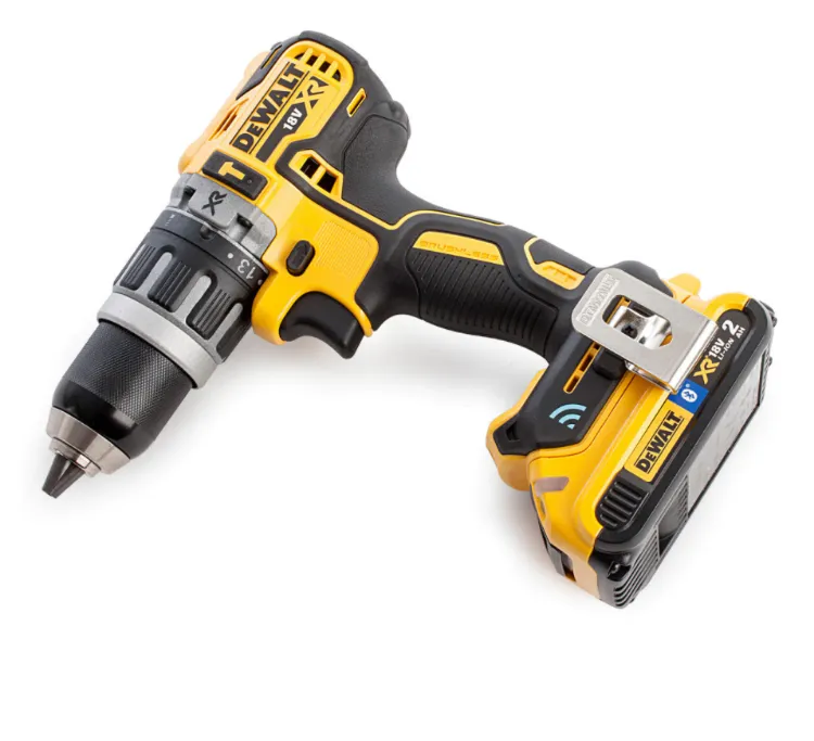 A cordless screwdriver on a white background