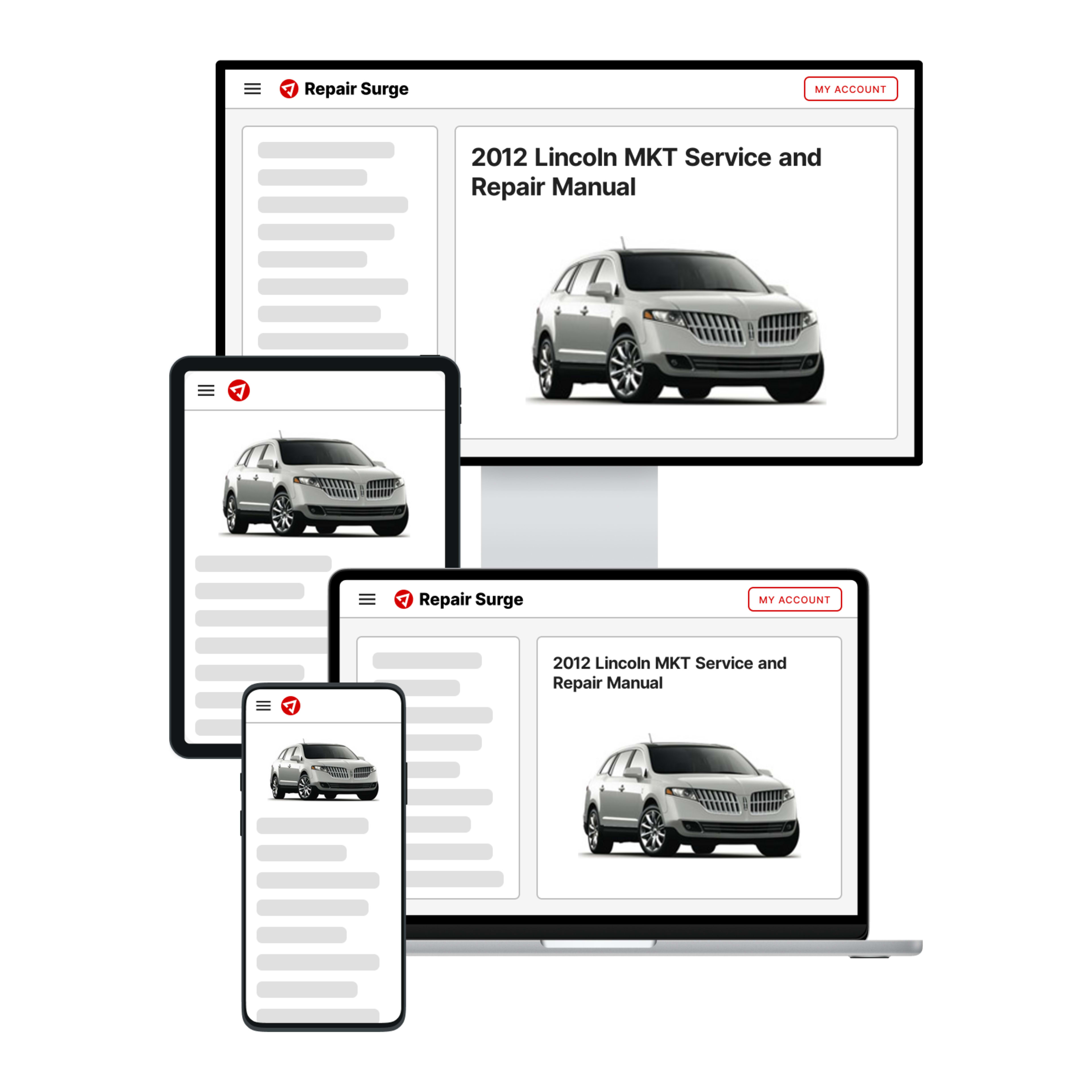 2012 Lincoln MKT service and repair manual hero image