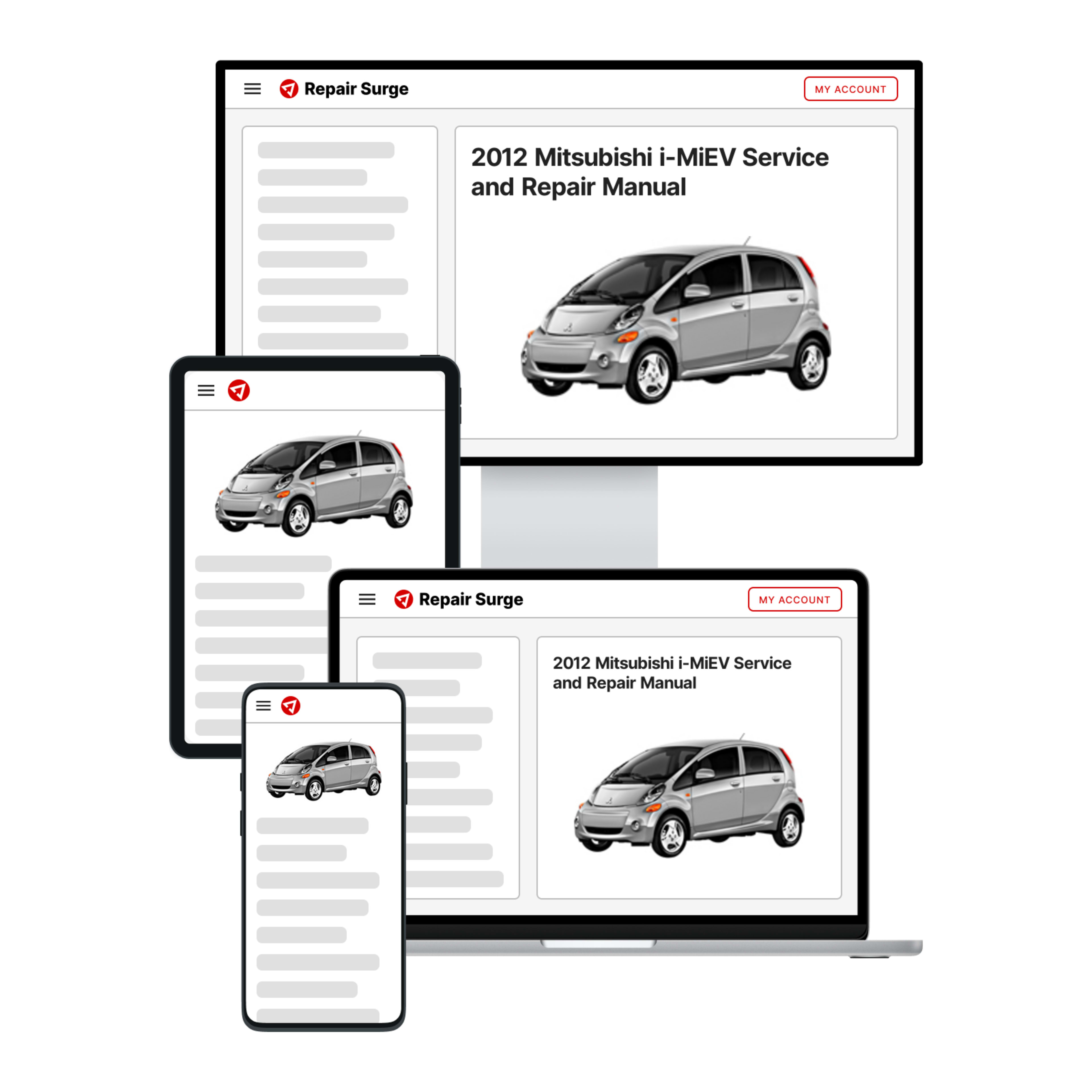 2012 Mitsubishi i-MiEV service and repair manual hero image