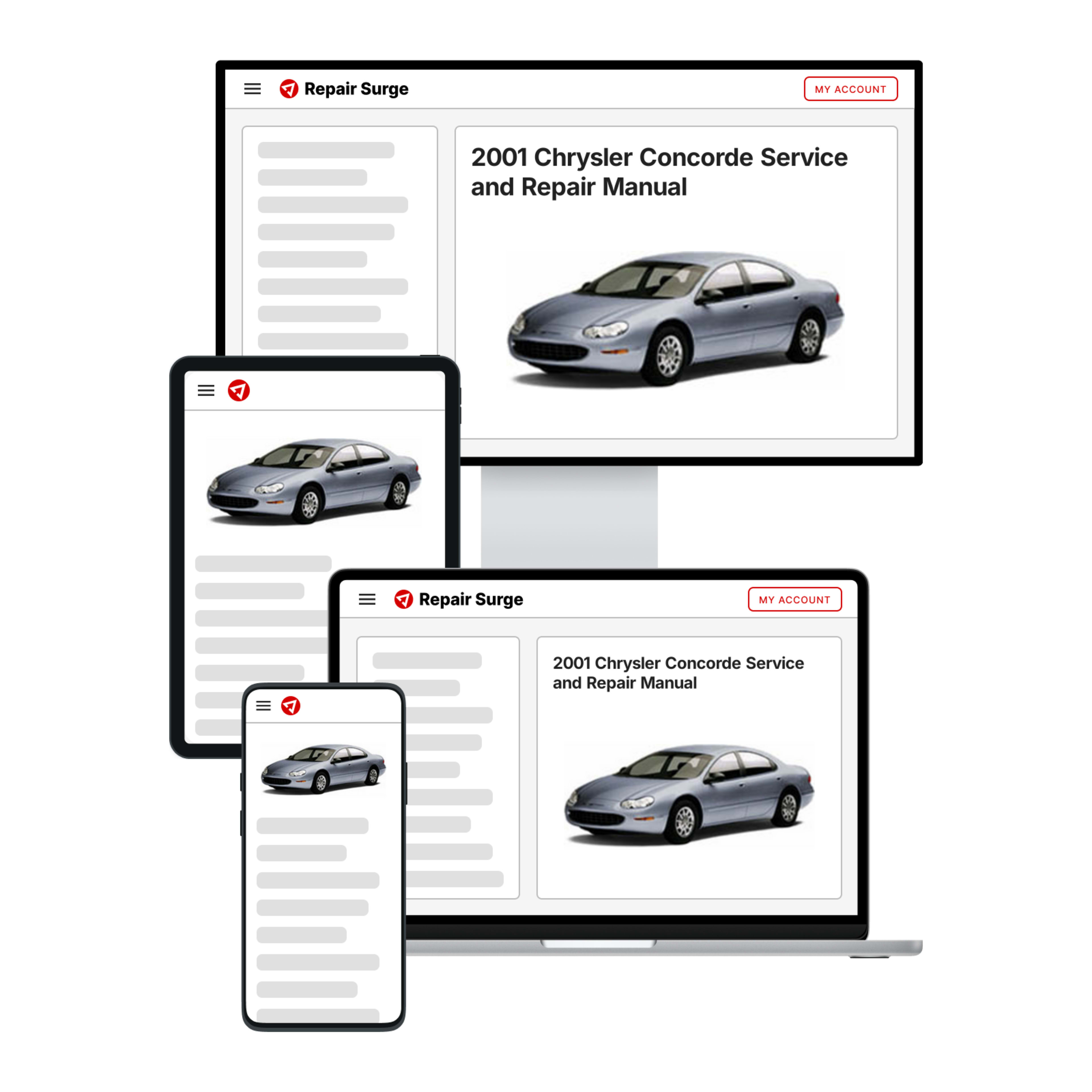 2001 Chrysler Concorde service and repair manual hero image