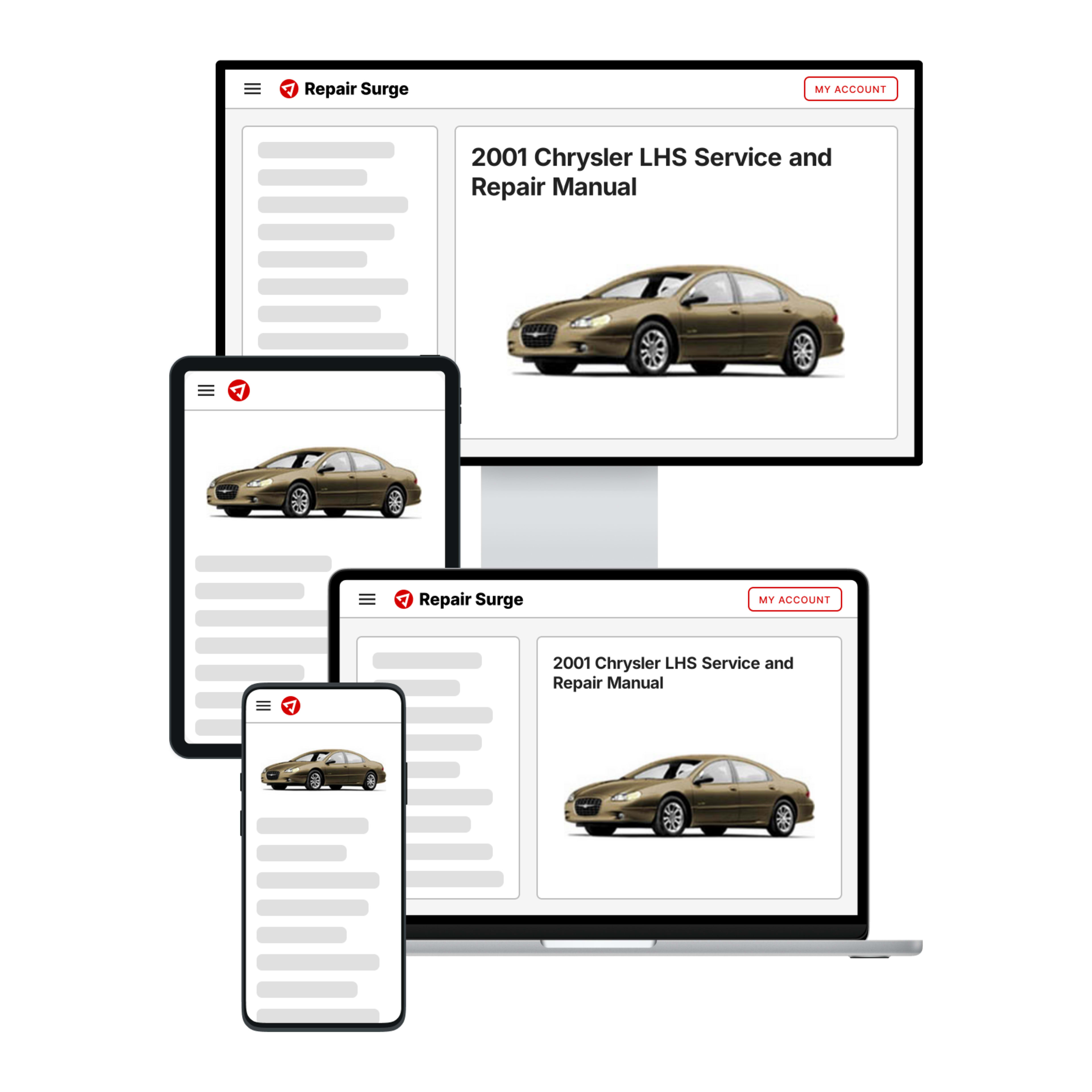 2001 Chrysler LHS service and repair manual hero image
