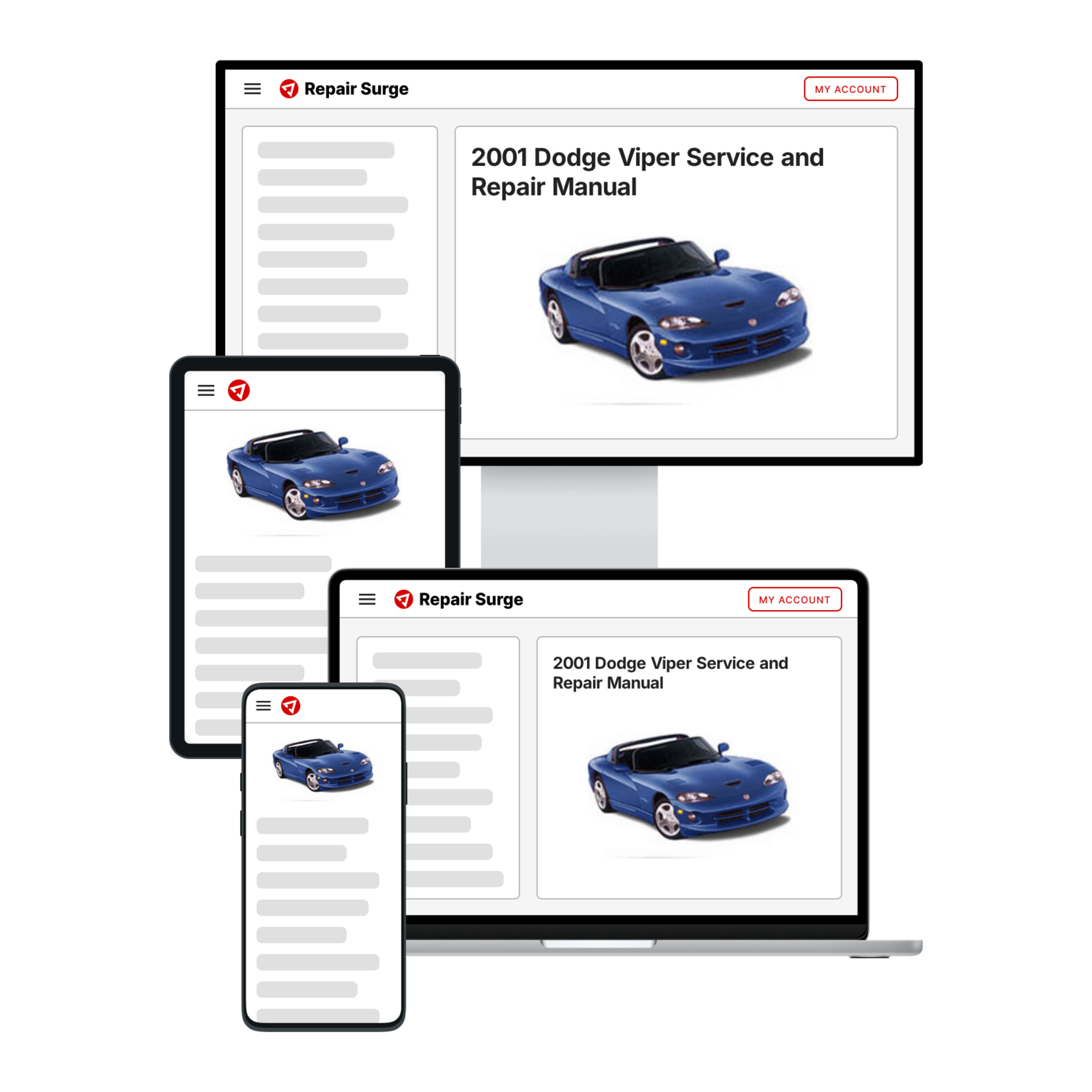 2001 Dodge Viper service and repair manual hero image