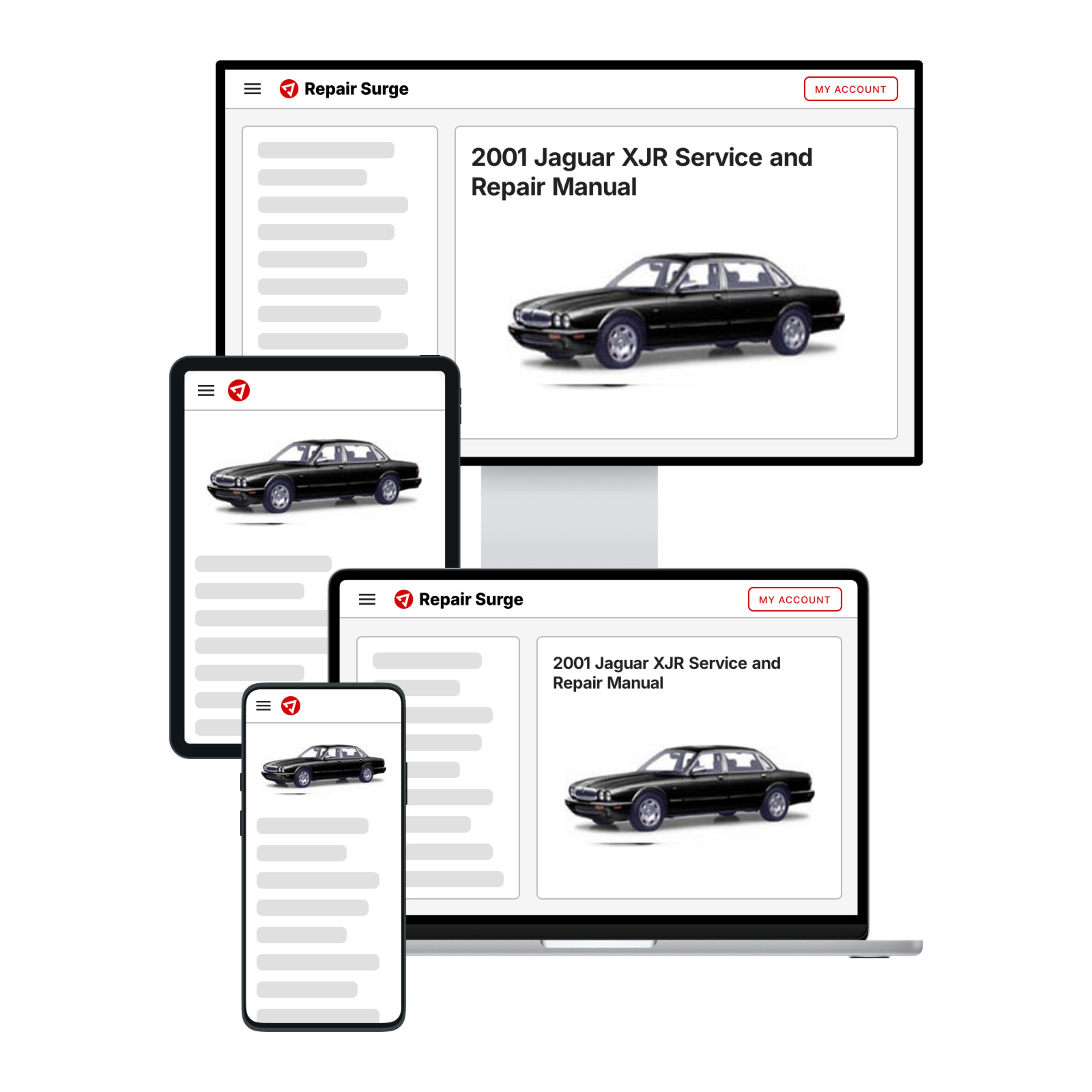 2001 Jaguar XJR service and repair manual hero image