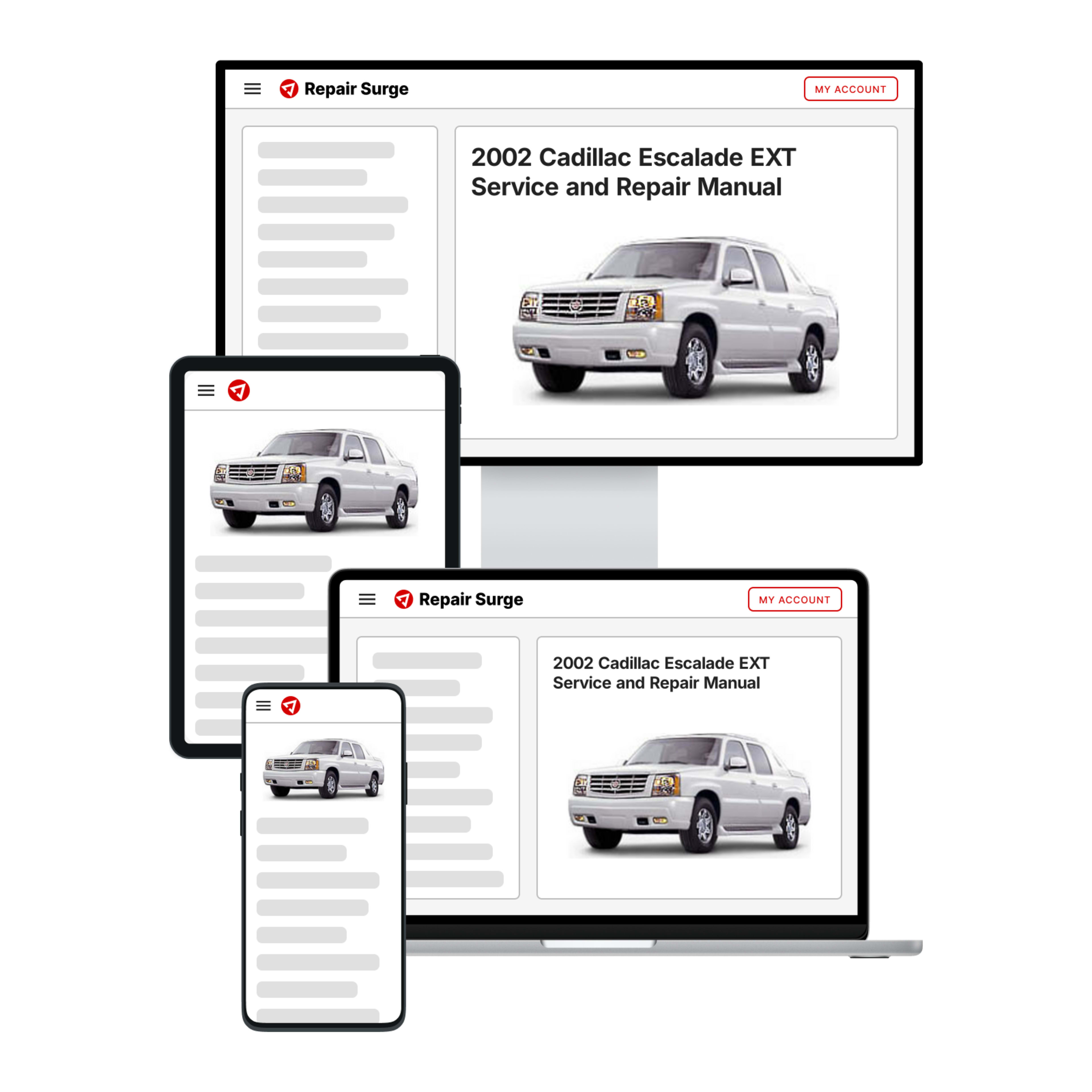 2002 Cadillac Escalade EXT service and repair manual hero image