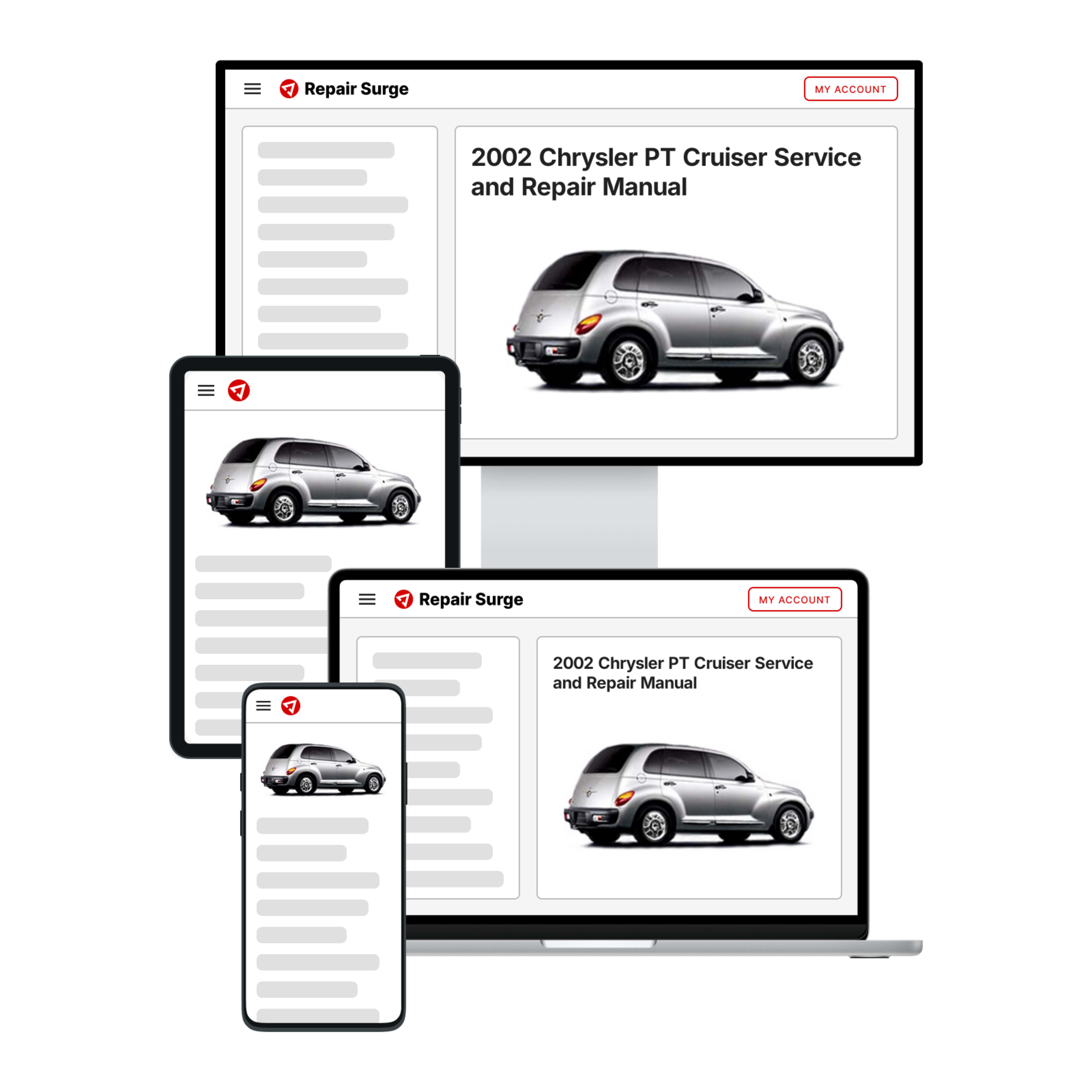 2002 Chrysler PT Cruiser service and repair manual hero image