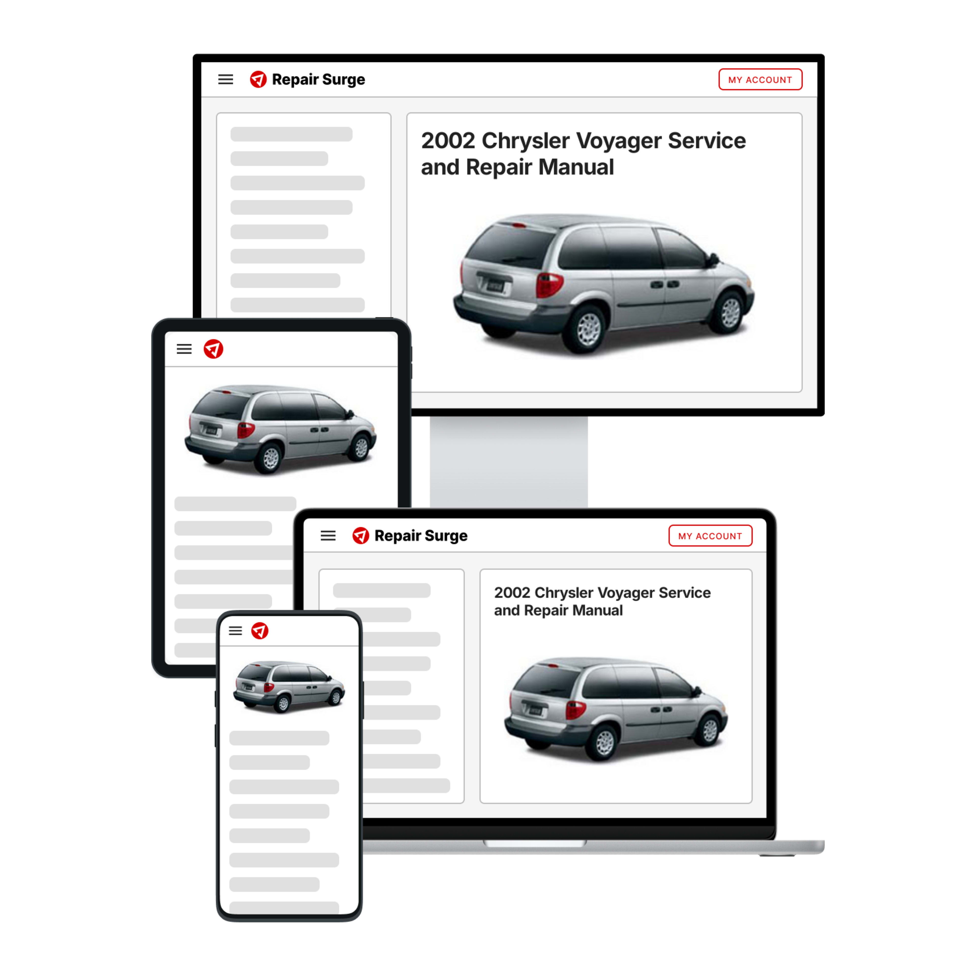 2002 Chrysler Voyager service and repair manual hero image