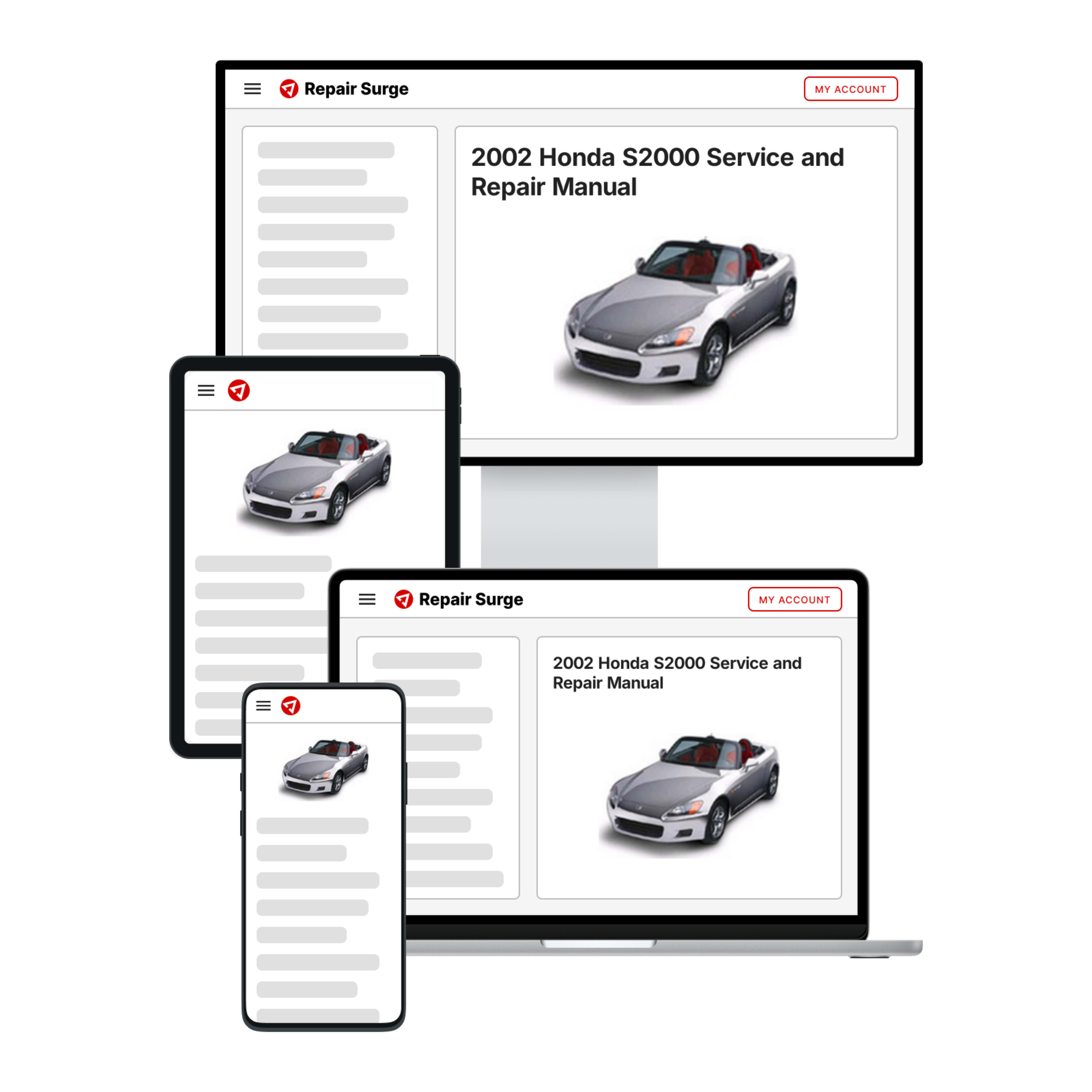 2002 Honda S2000 service and repair manual hero image