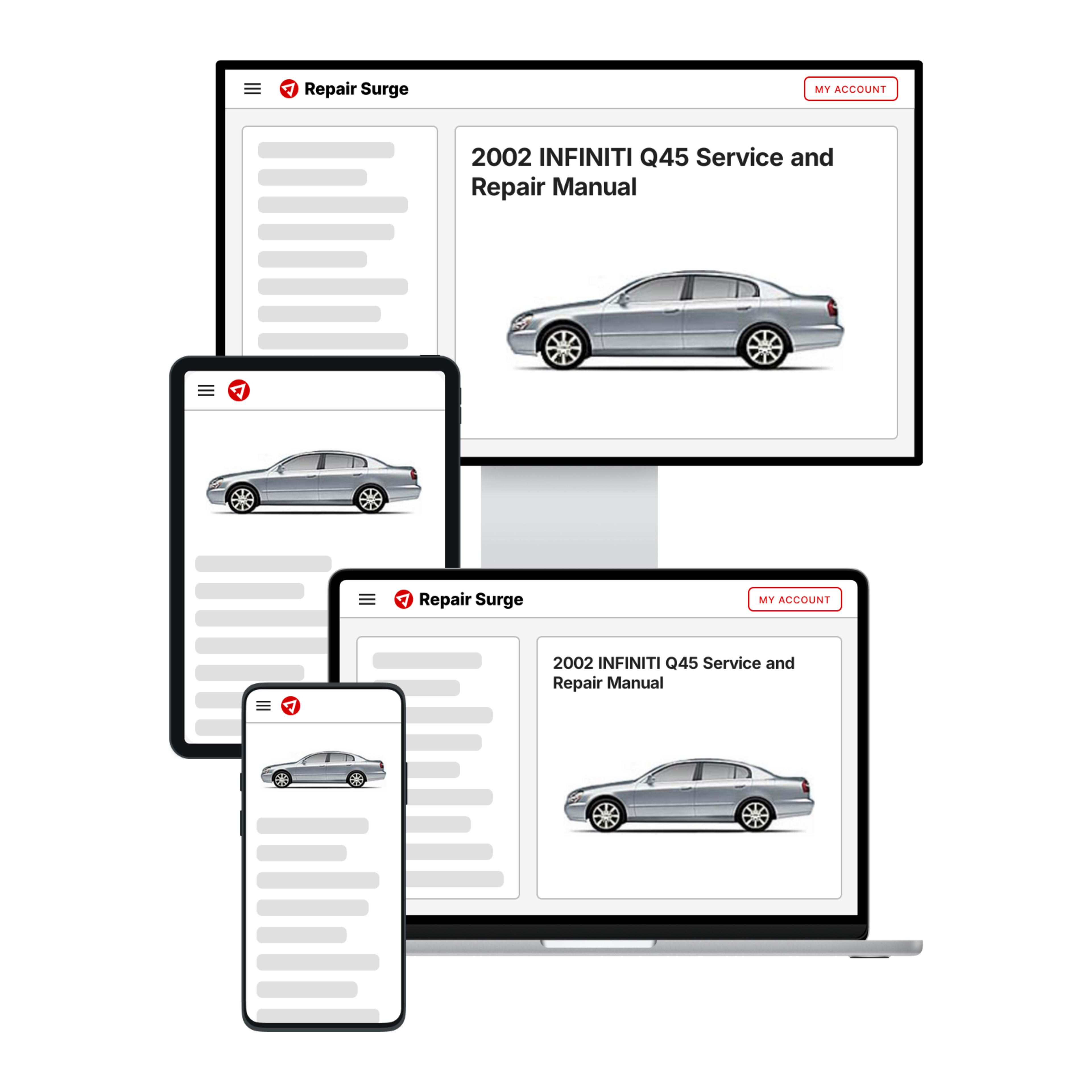 2002 INFINITI Q45 service and repair manual hero image