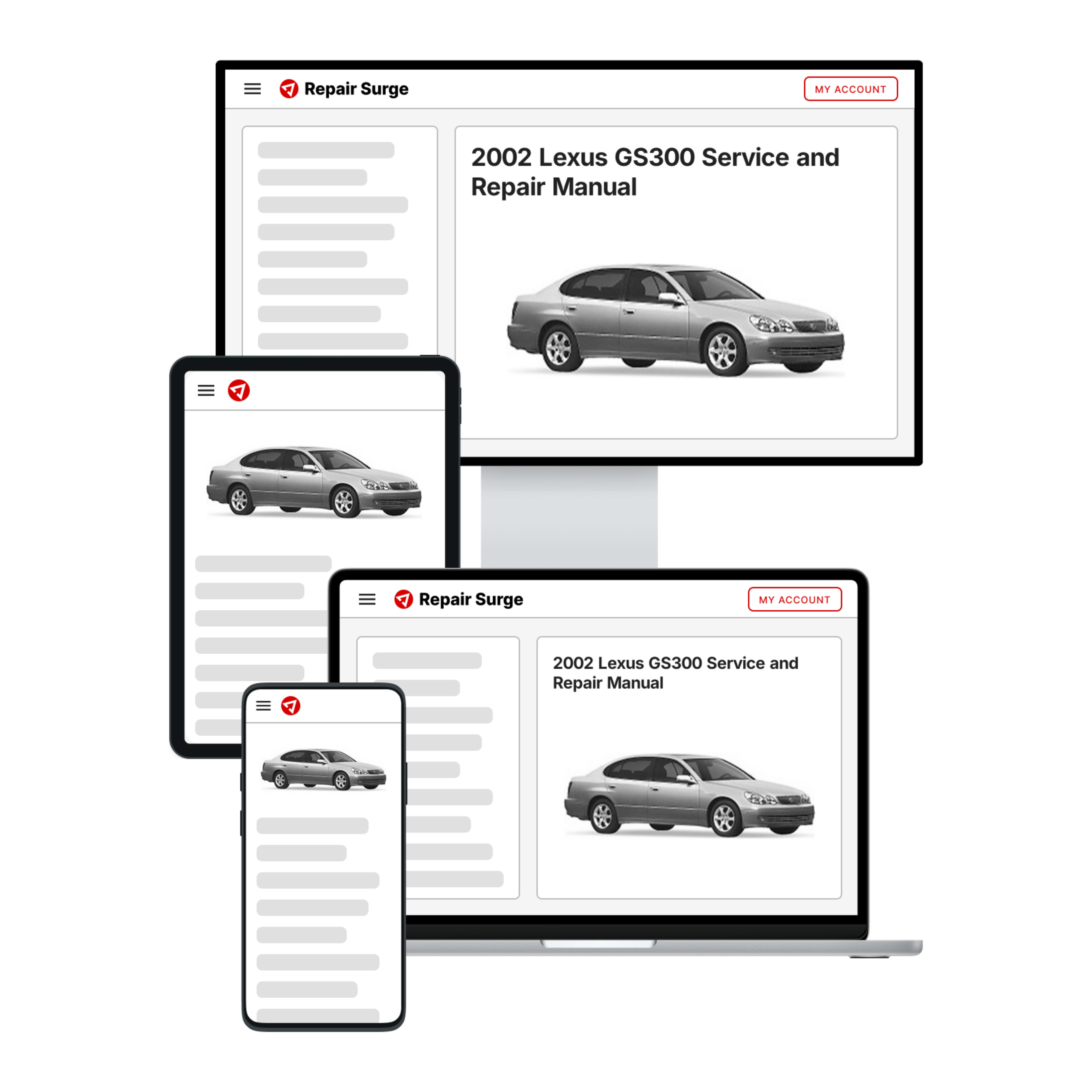 2002 Lexus GS300 service and repair manual hero image