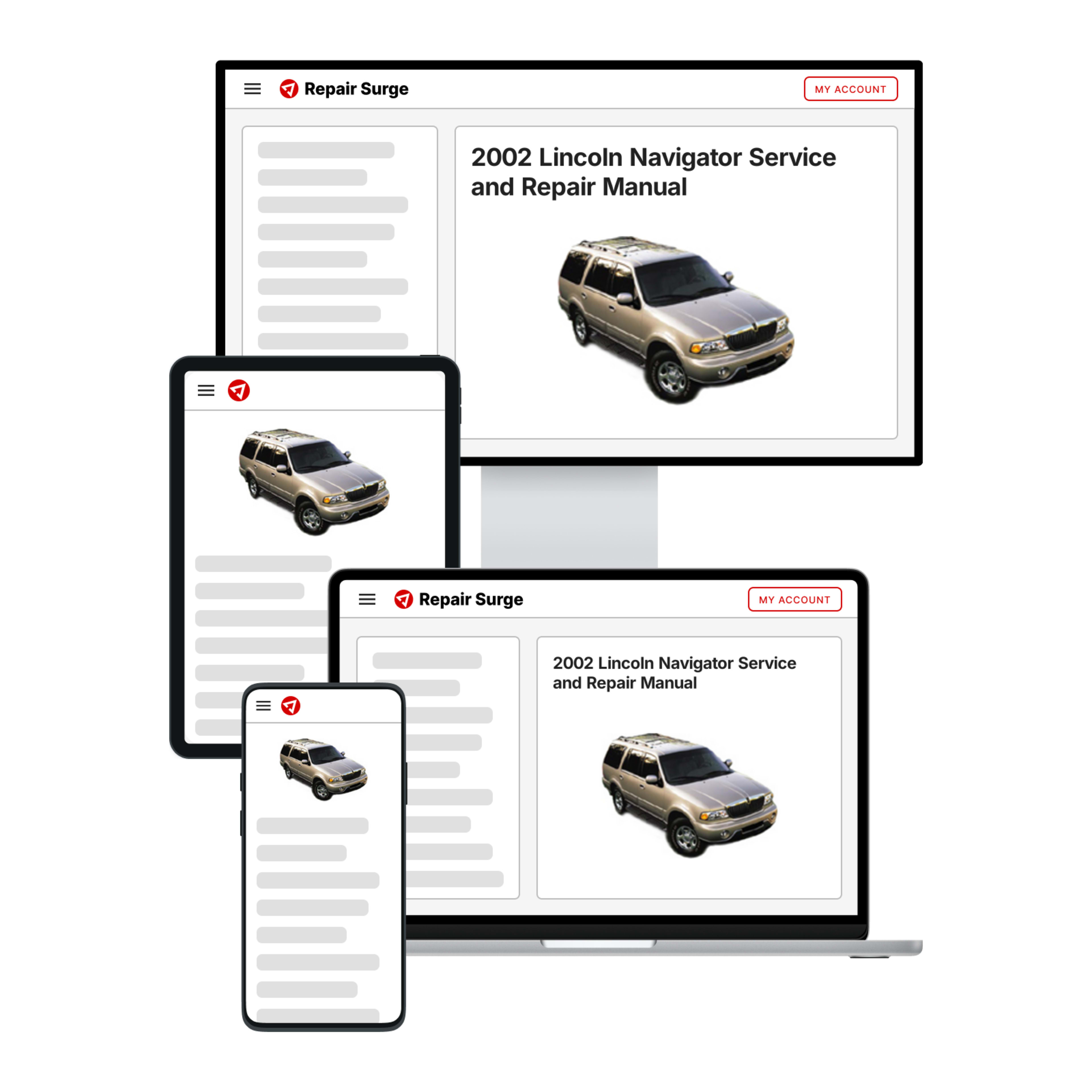 2002 Lincoln Navigator service and repair manual hero image