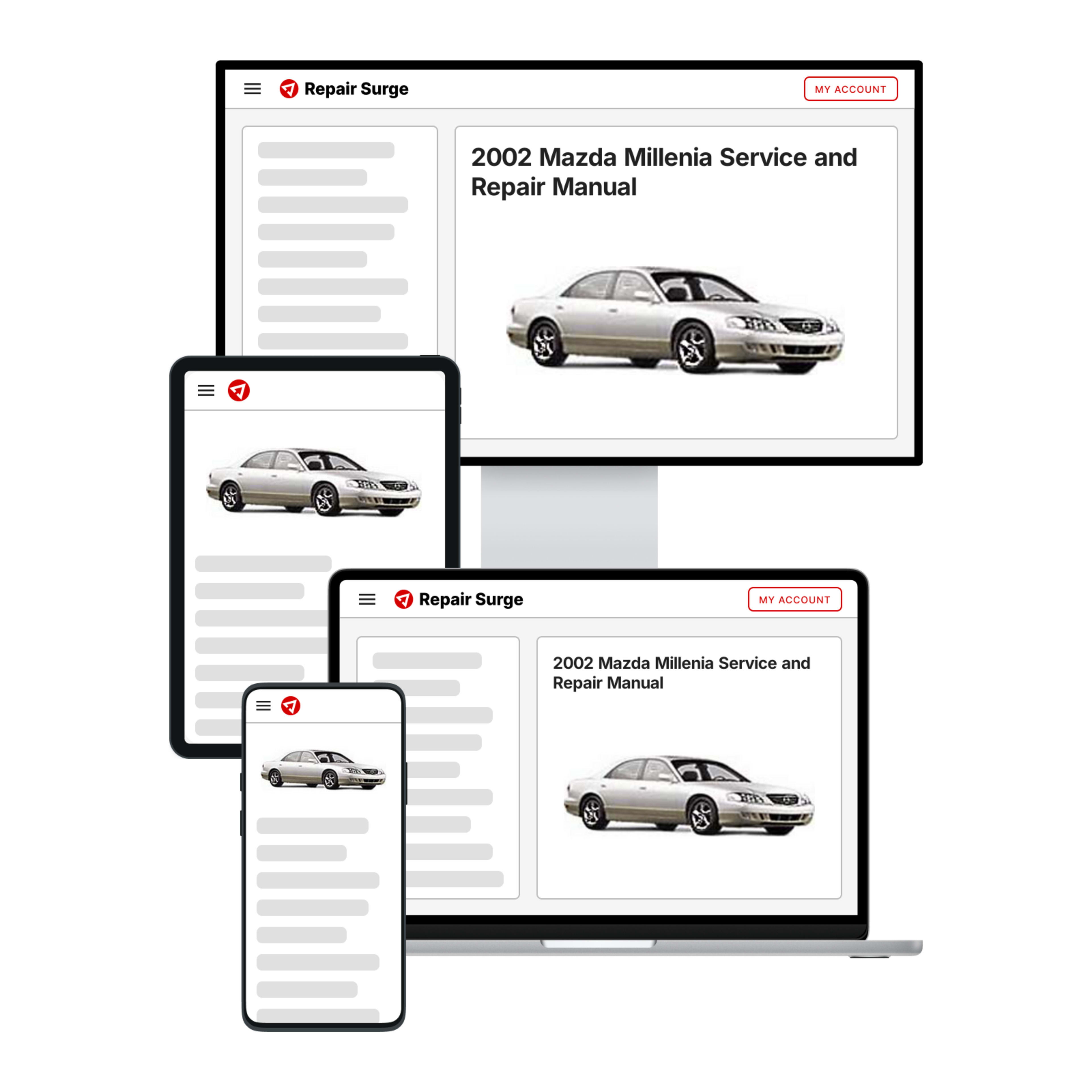 2002 Mazda Millenia service and repair manual hero image