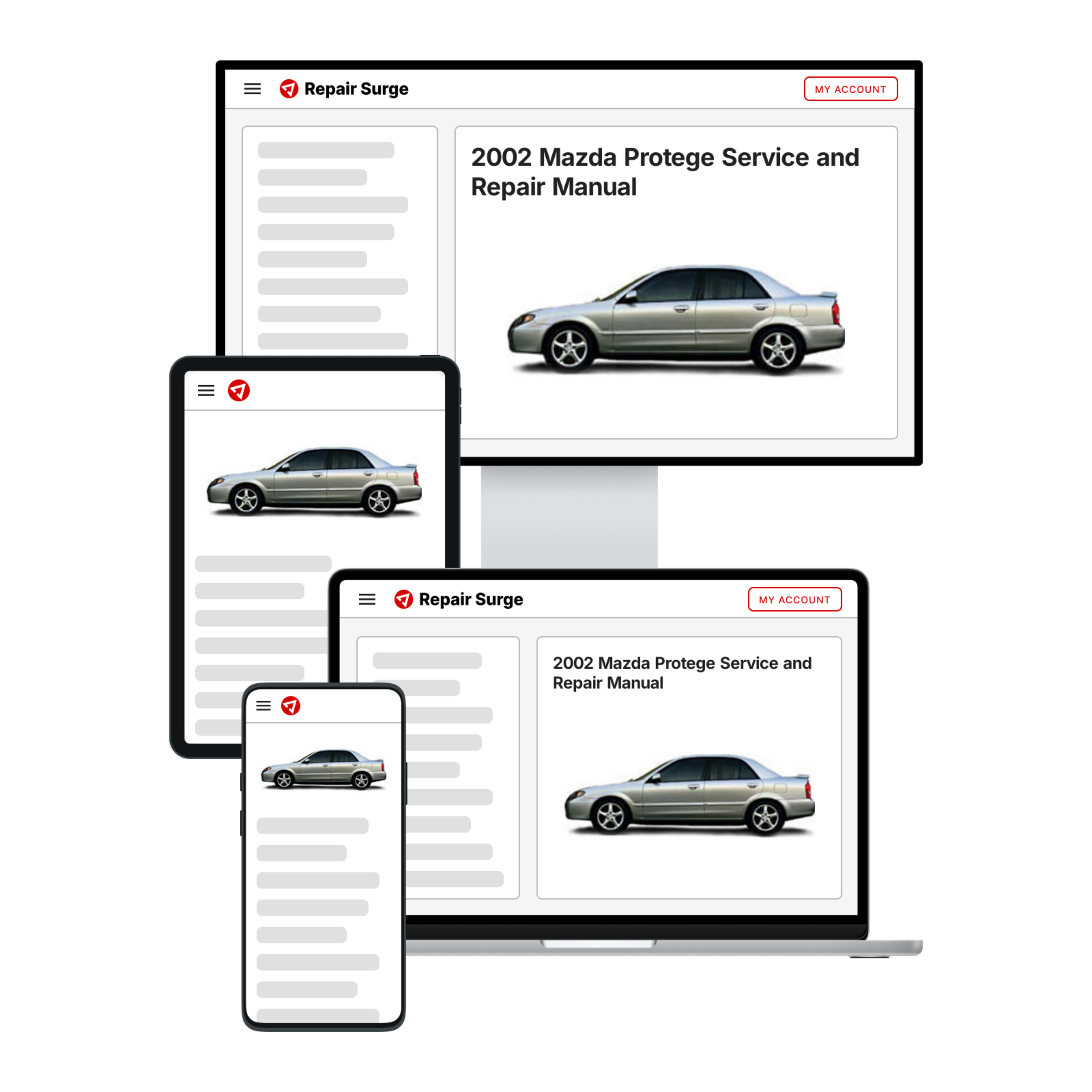 2002 Mazda Protege service and repair manual hero image