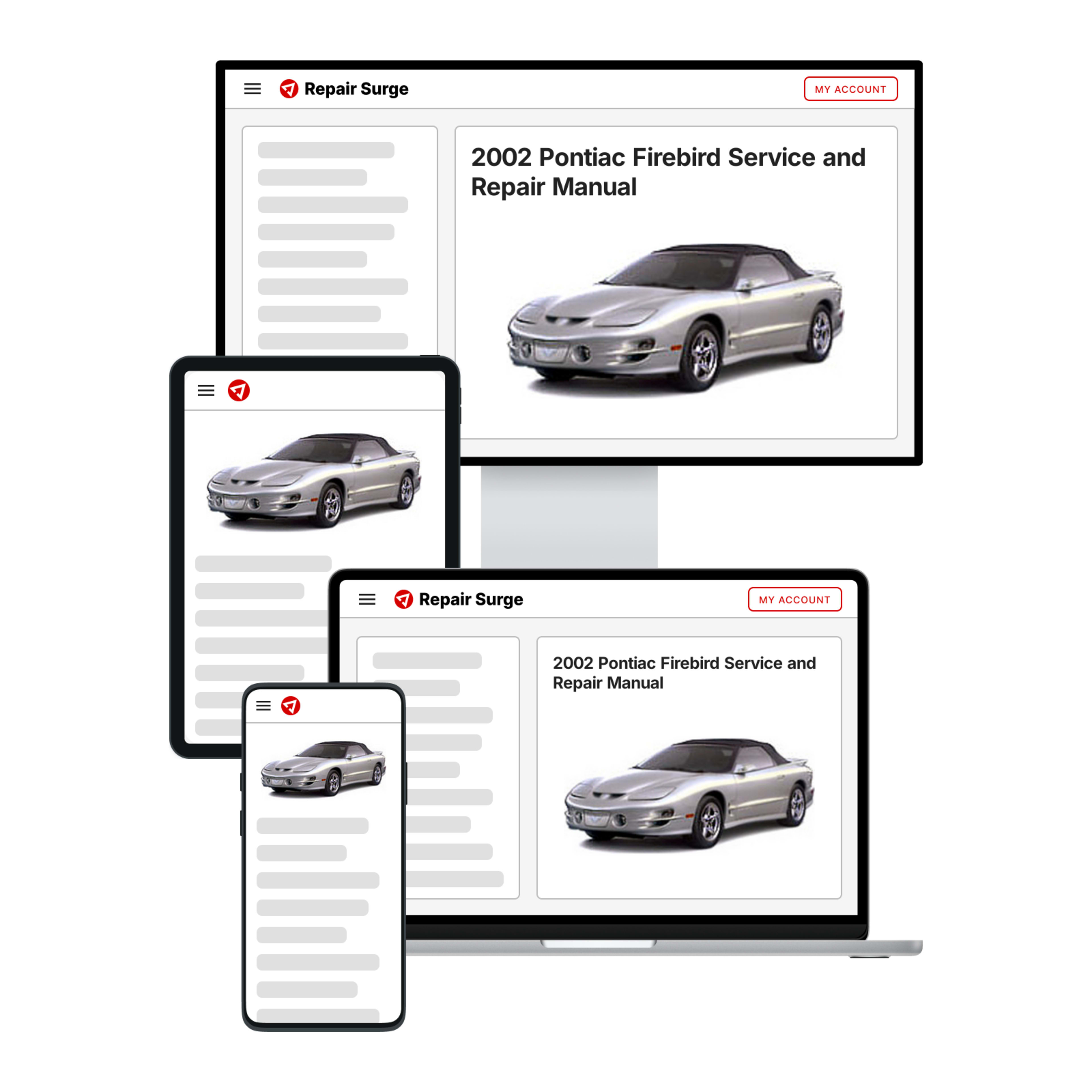 2002 Pontiac Firebird service and repair manual hero image