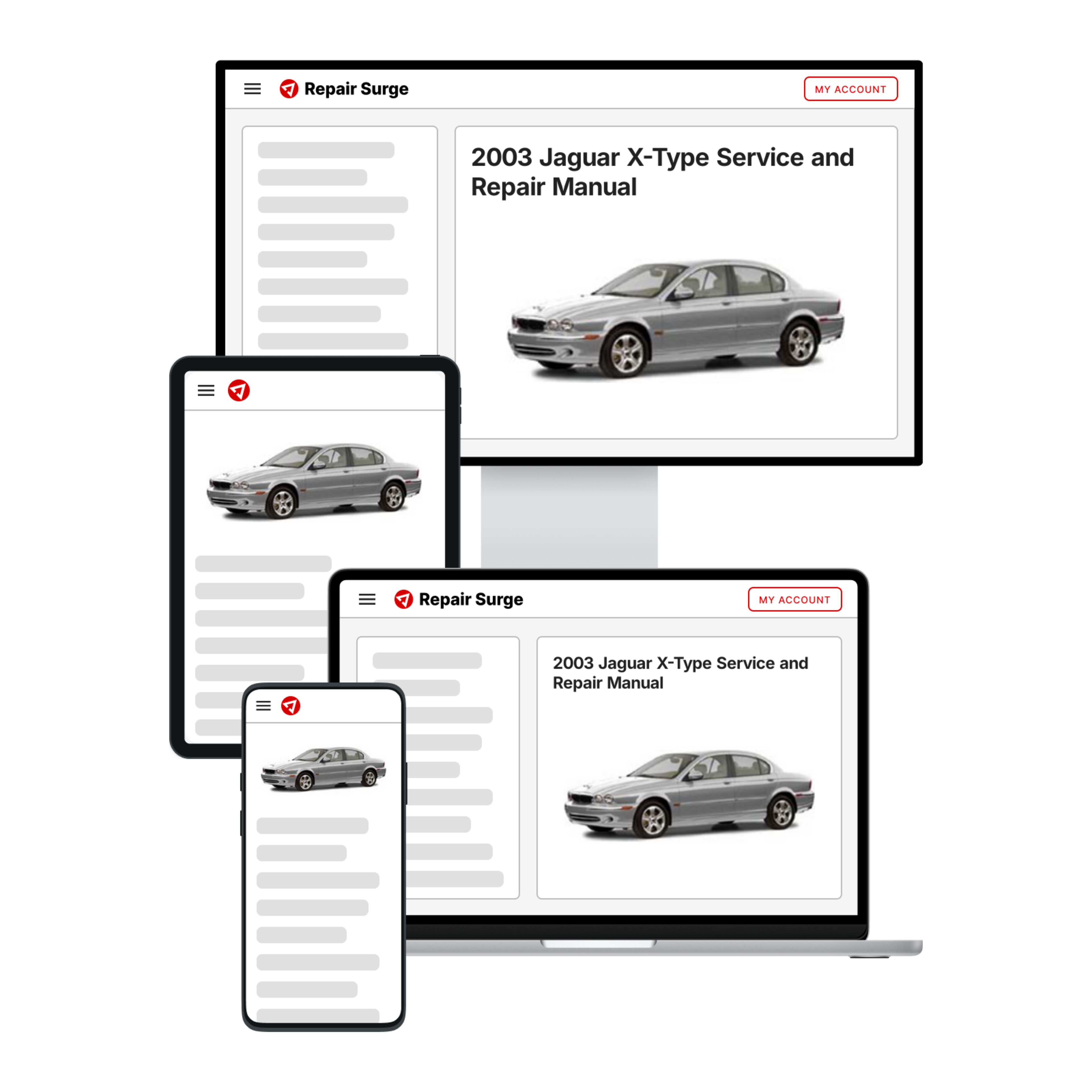 2003 Jaguar X-Type service and repair manual hero image