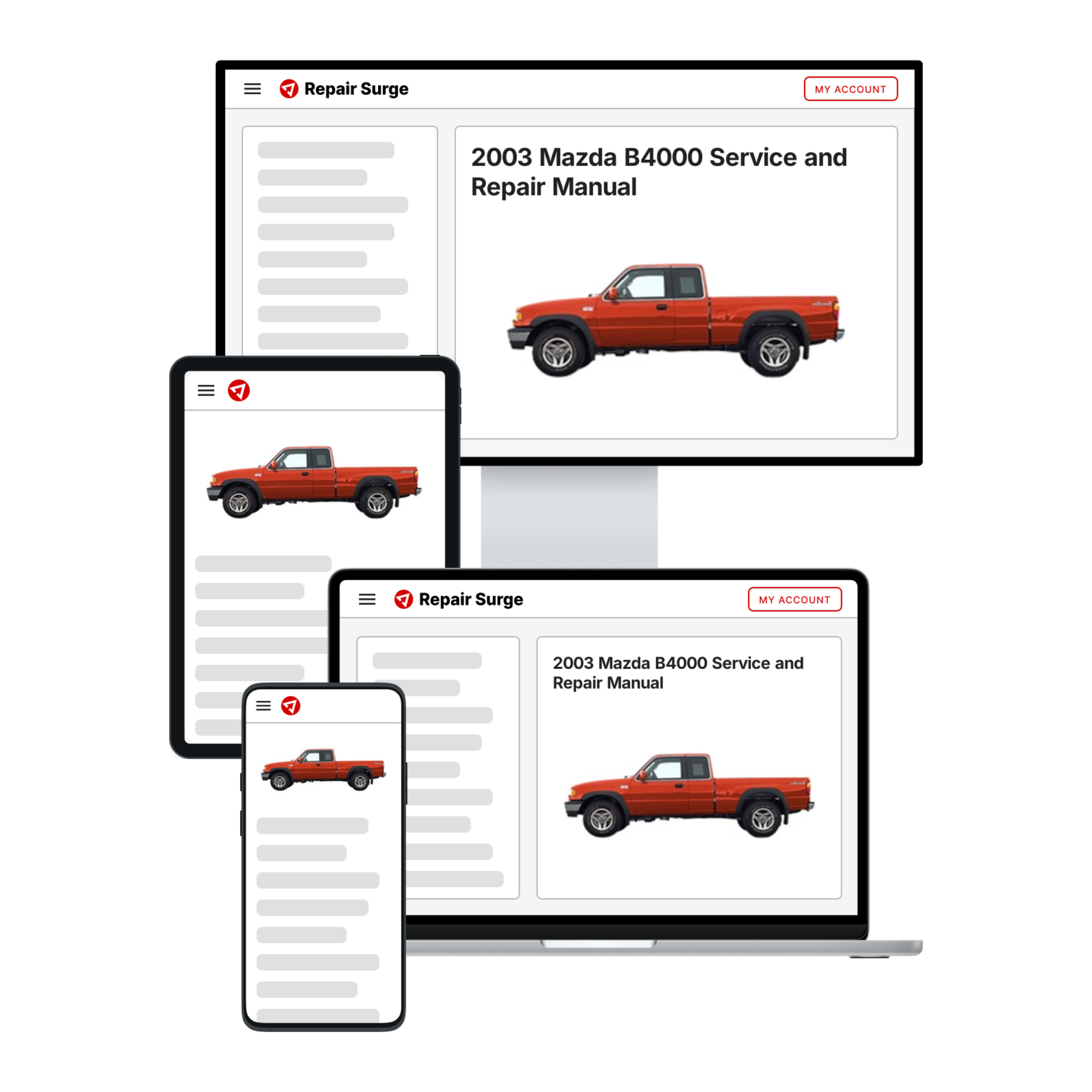 2003 Mazda B4000 service and repair manual hero image