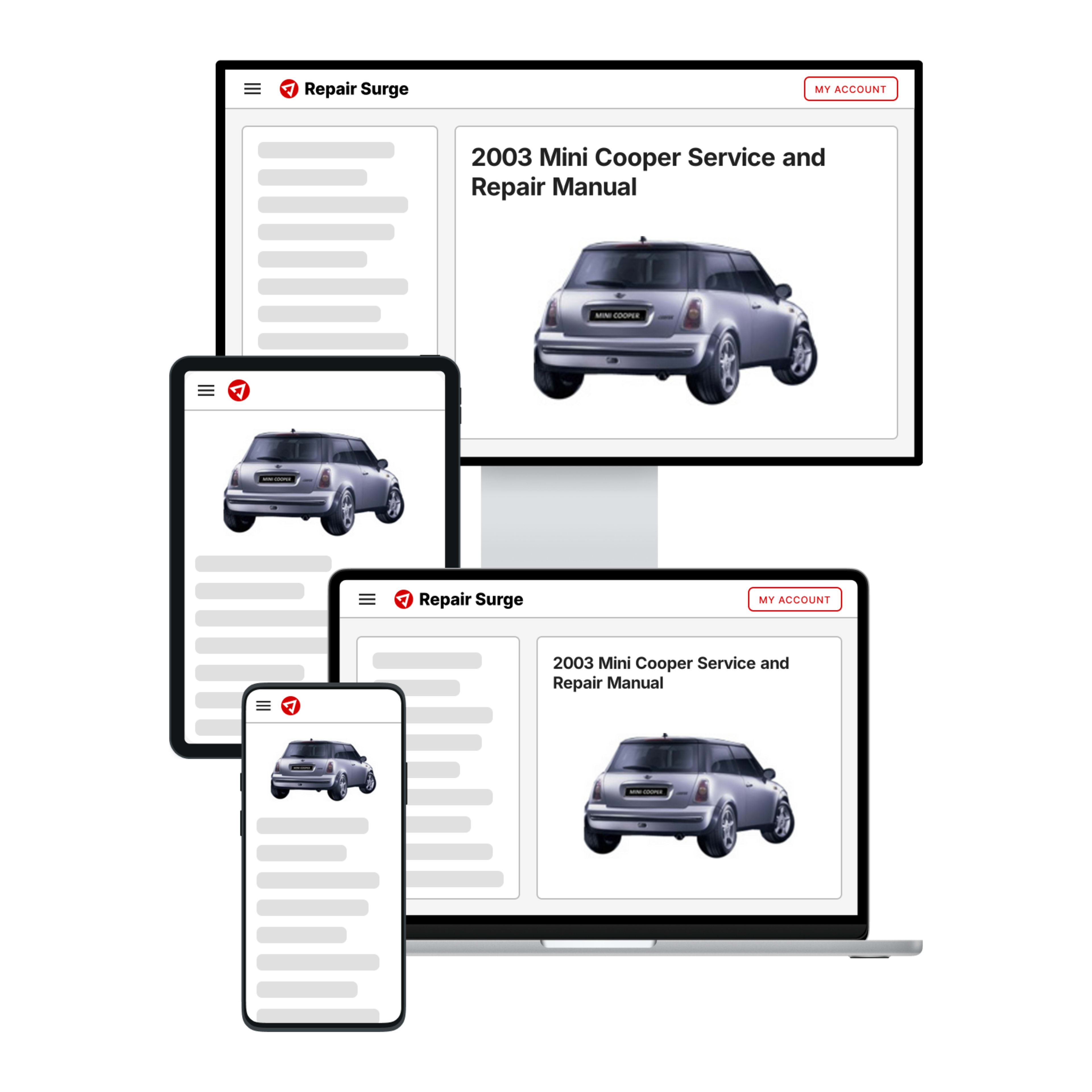 2003 Mini Cooper service and repair manual hero image