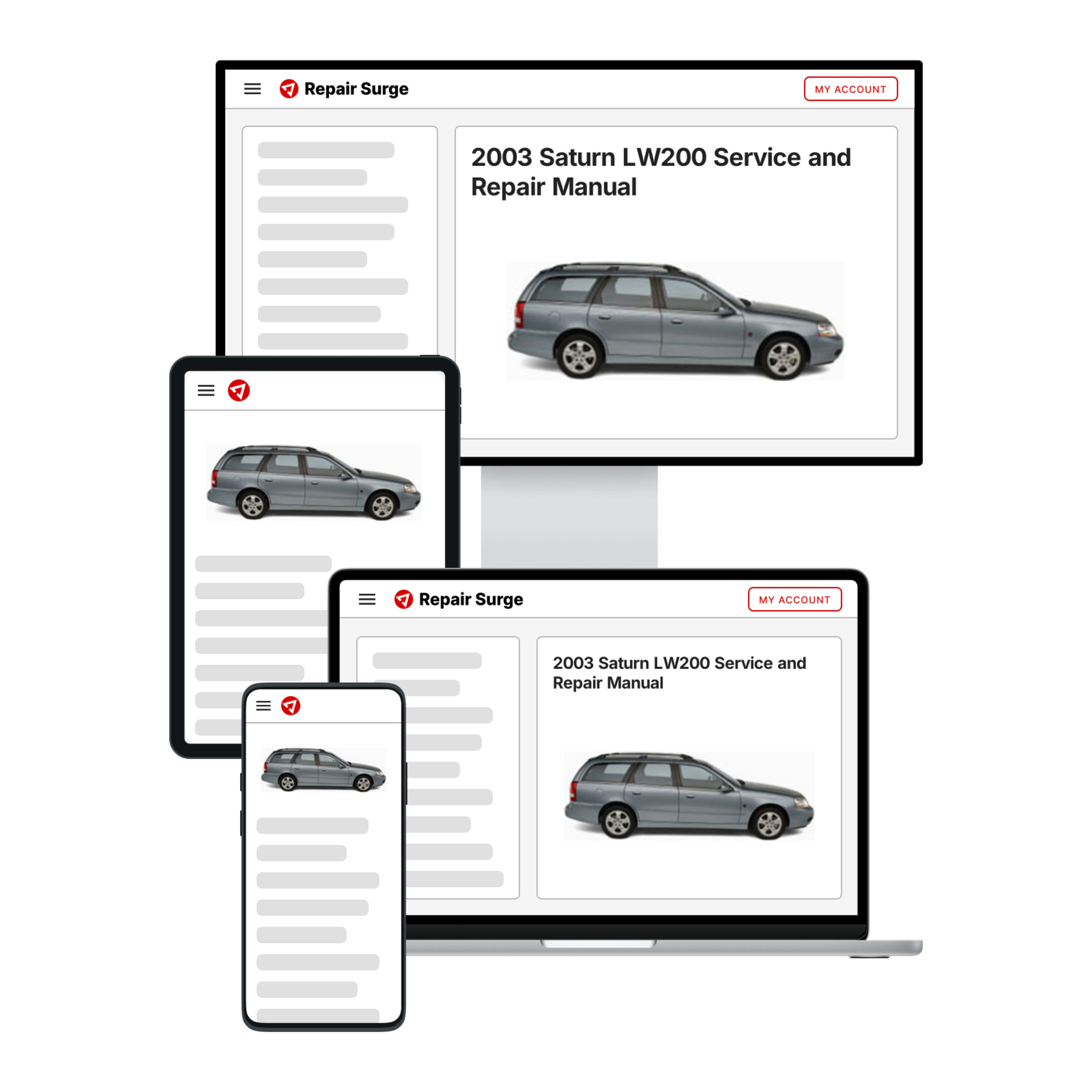 2003 Saturn LW200 service and repair manual hero image