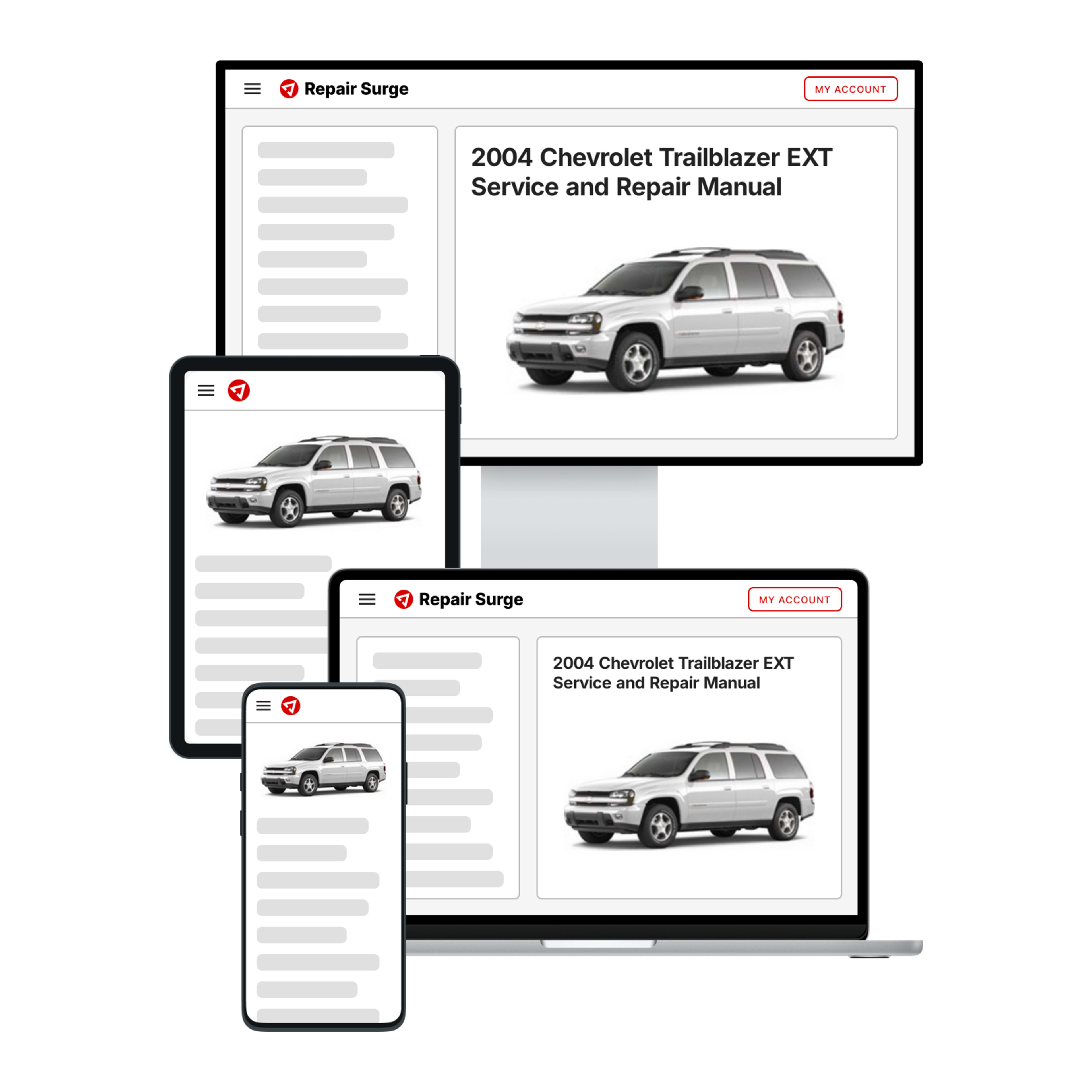 2004 Chevrolet Trailblazer EXT service and repair manual hero image