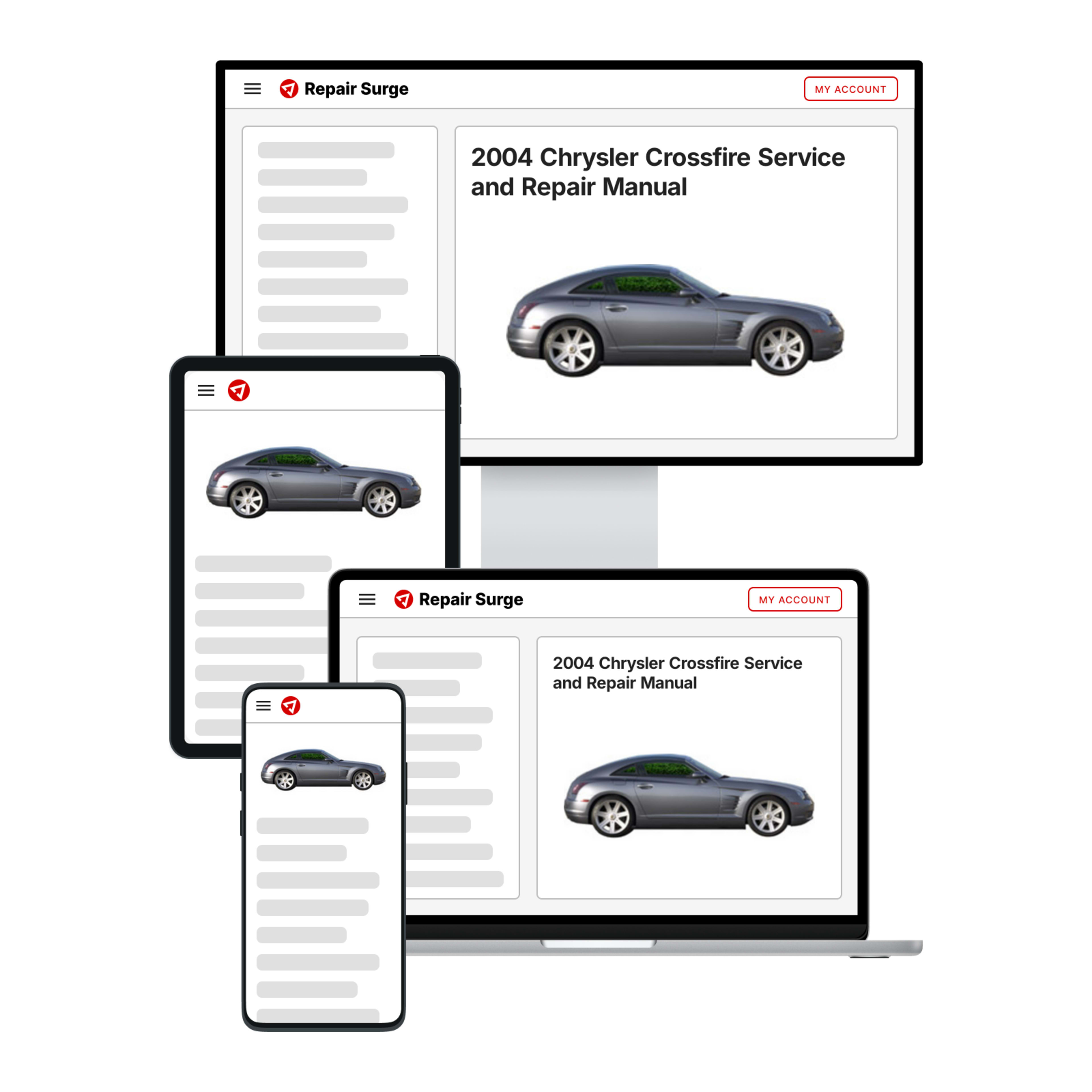 2004 Chrysler Crossfire service and repair manual hero image
