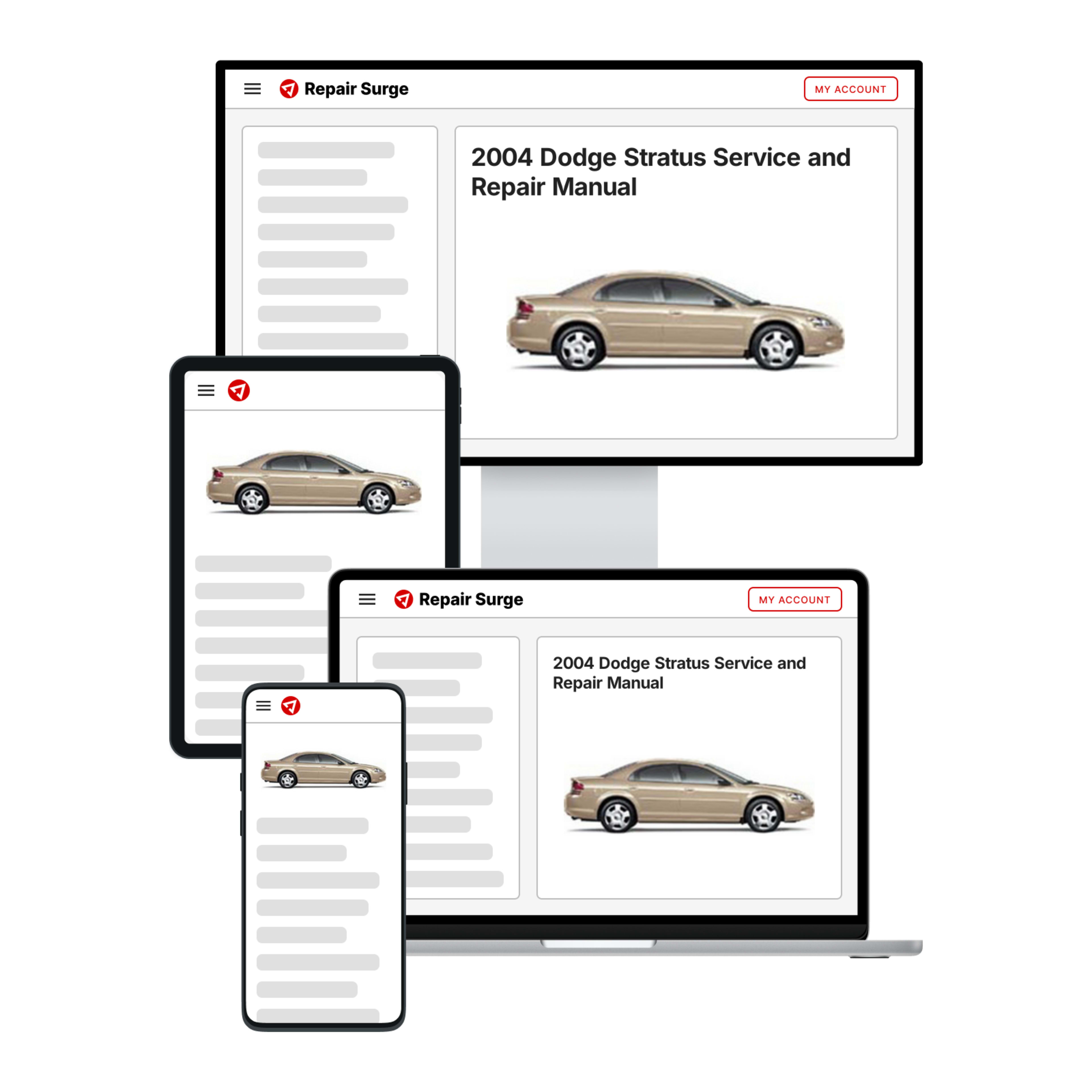 2004 Dodge Stratus service and repair manual hero image