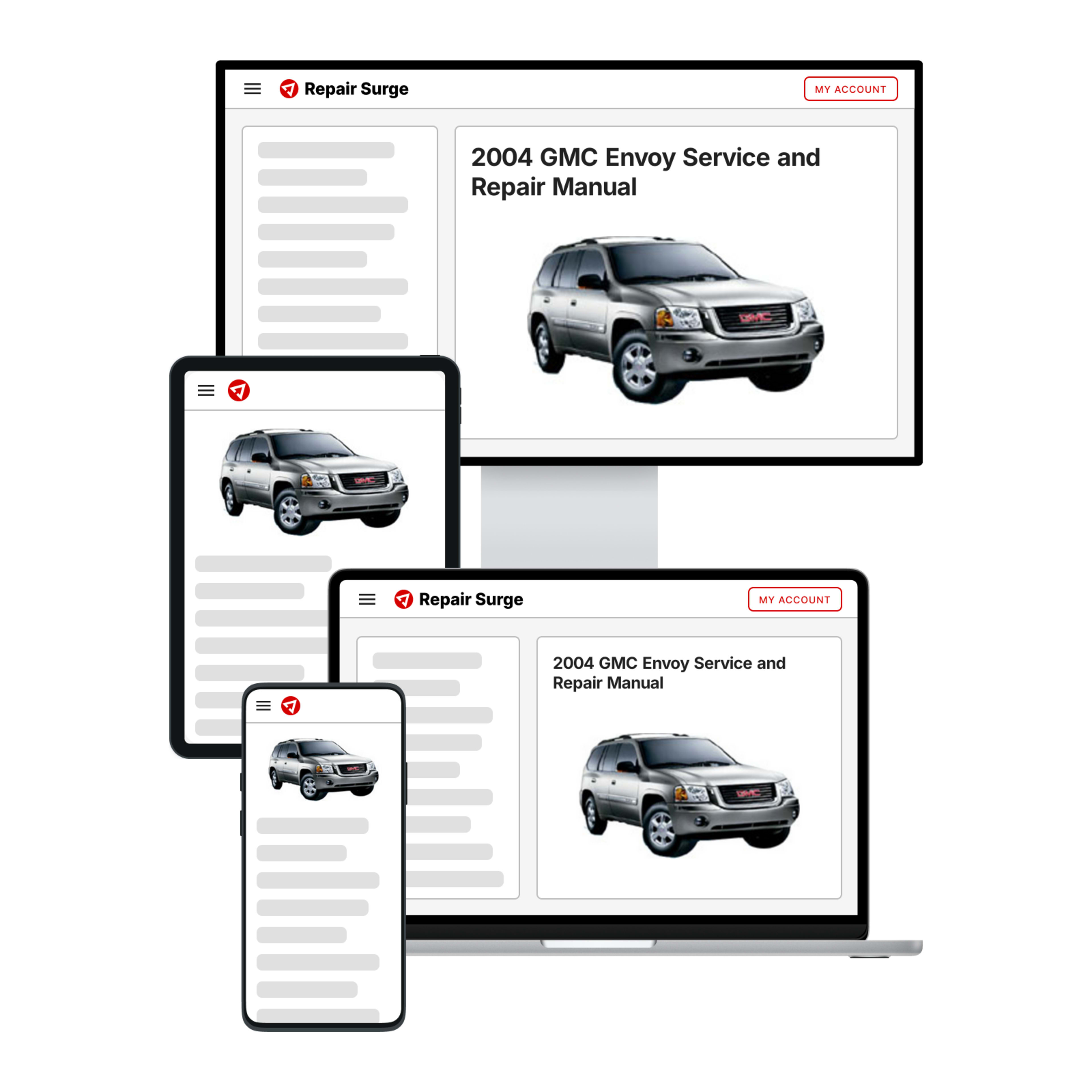 2004 GMC Envoy service and repair manual hero image