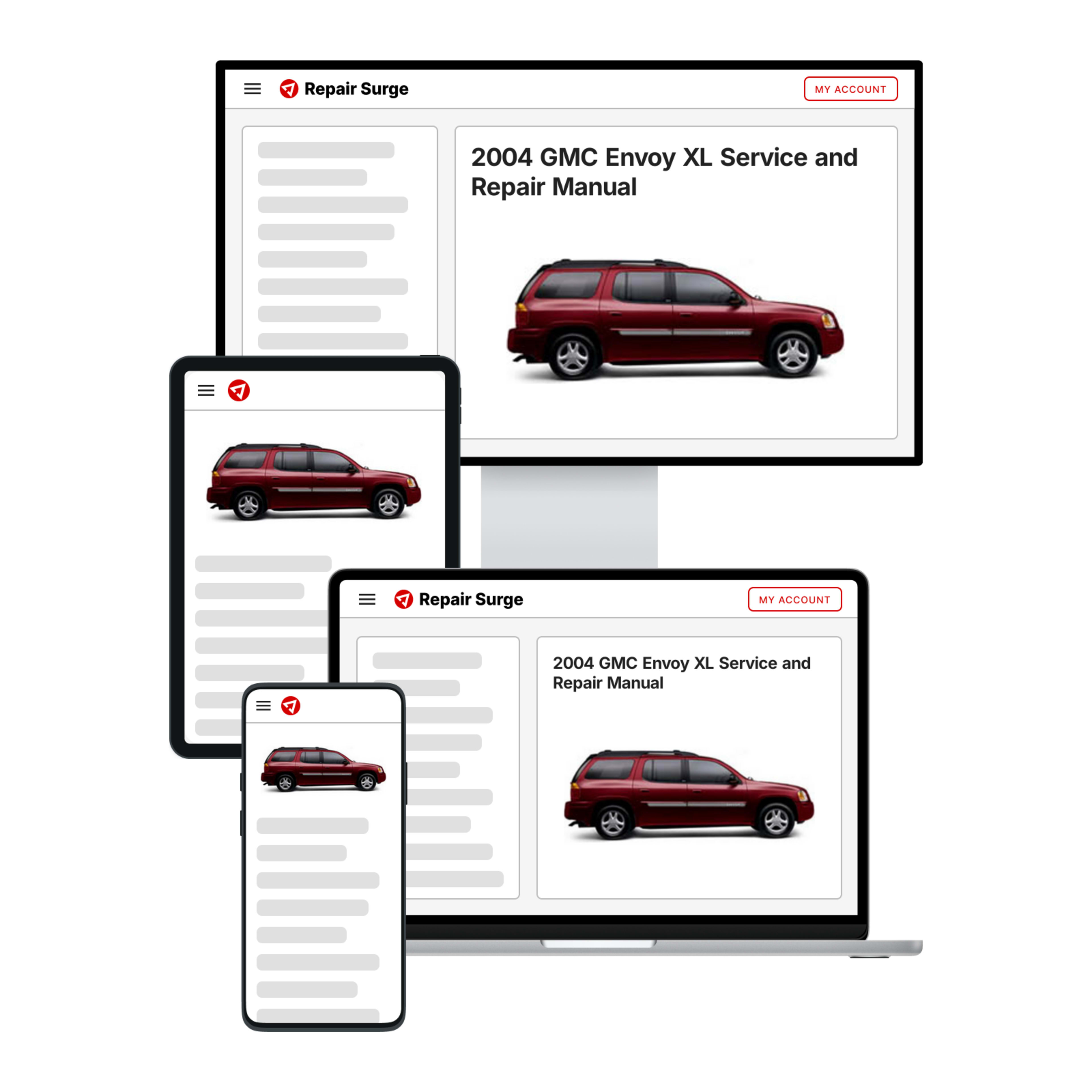 2004 GMC Envoy XL service and repair manual hero image