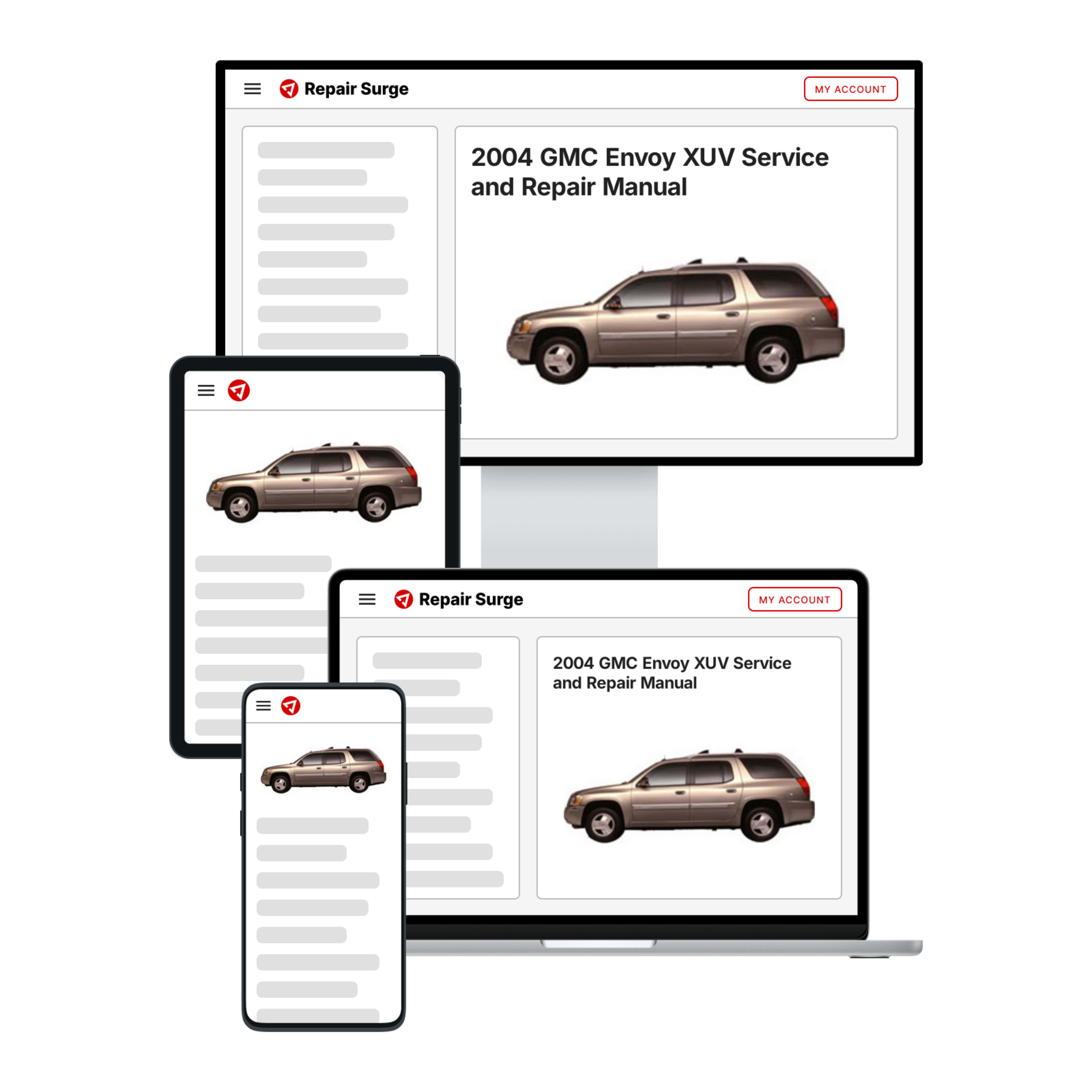 2004 GMC Envoy XUV service and repair manual hero image