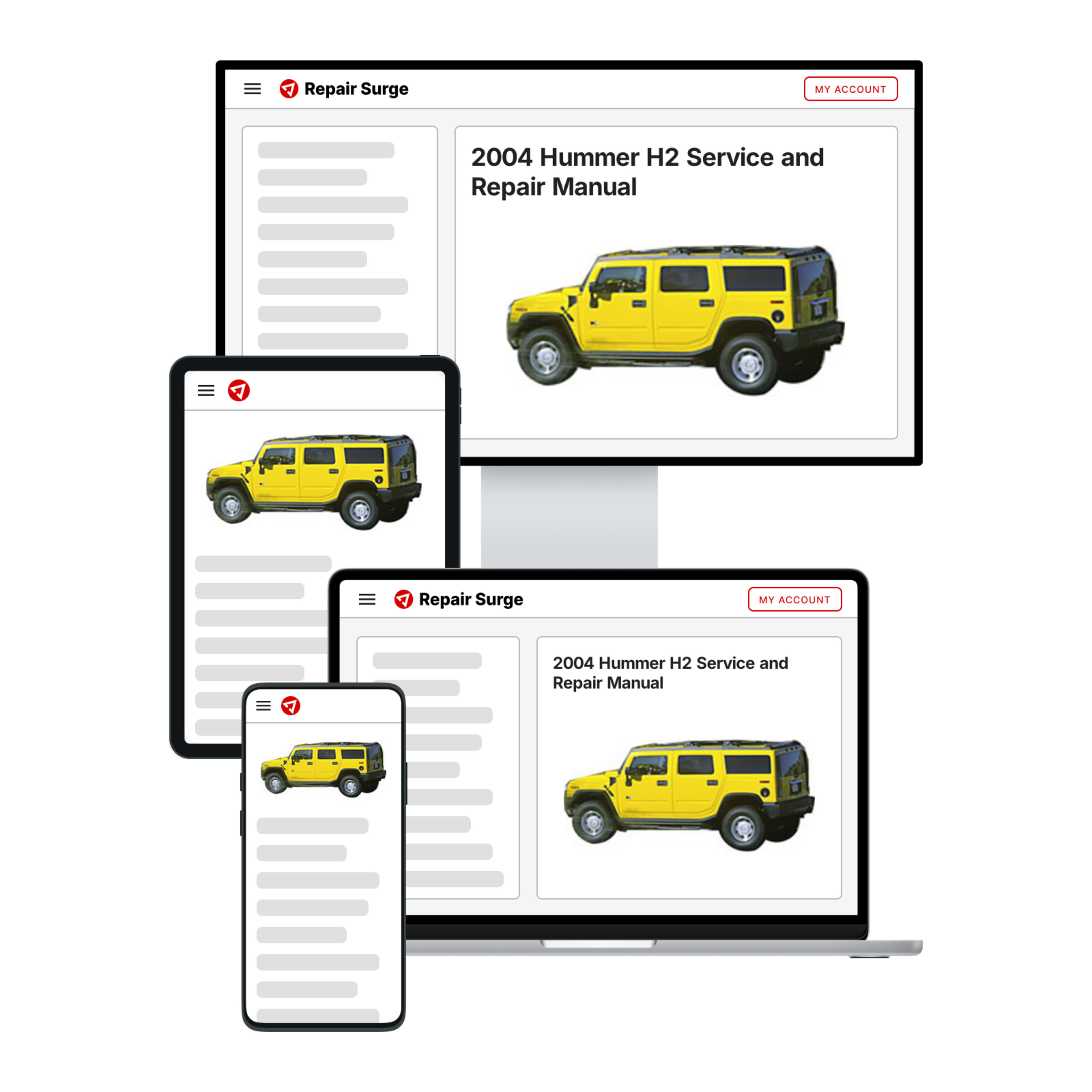 2004 Hummer H2 service and repair manual hero image