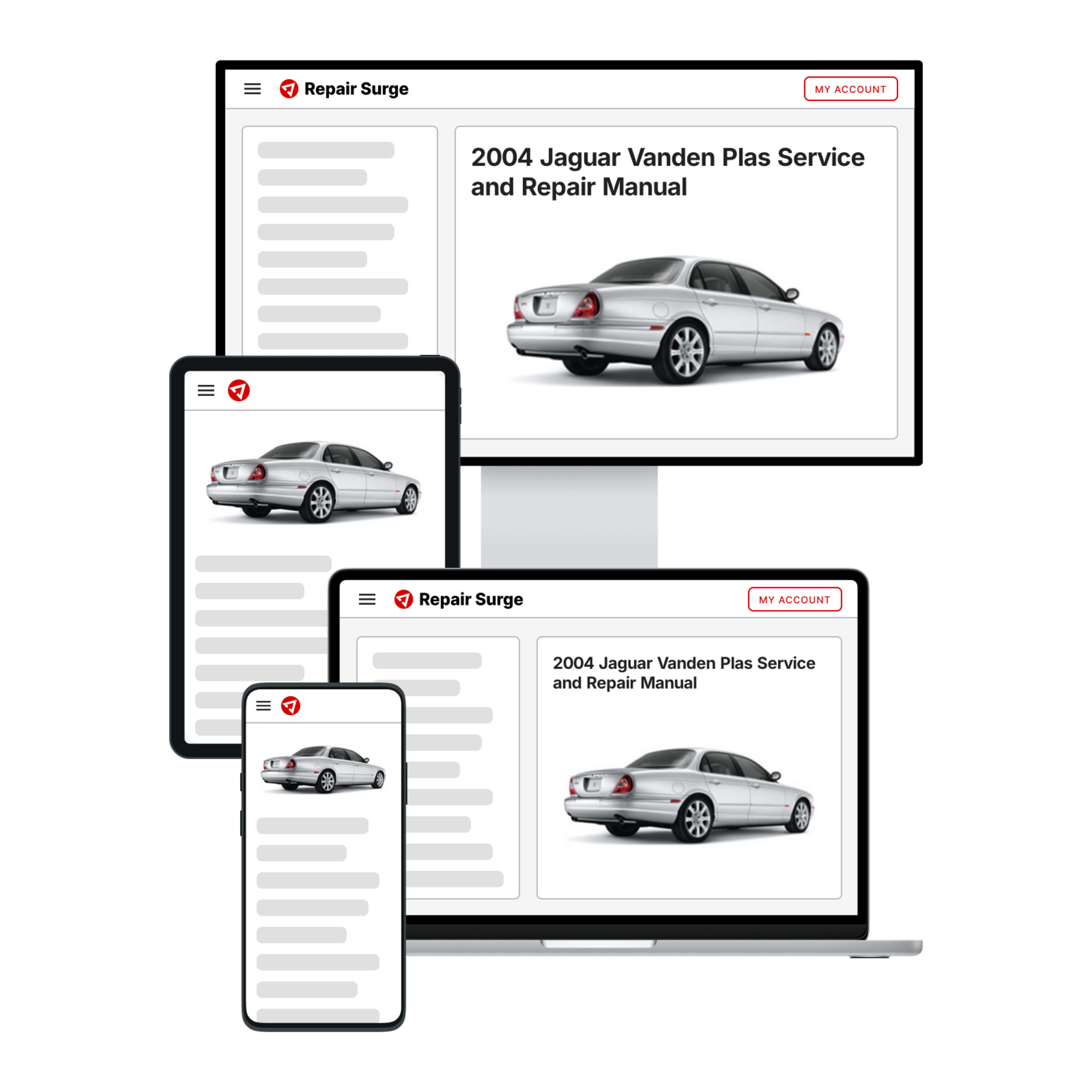 2004 Jaguar Vanden Plas service and repair manual hero image
