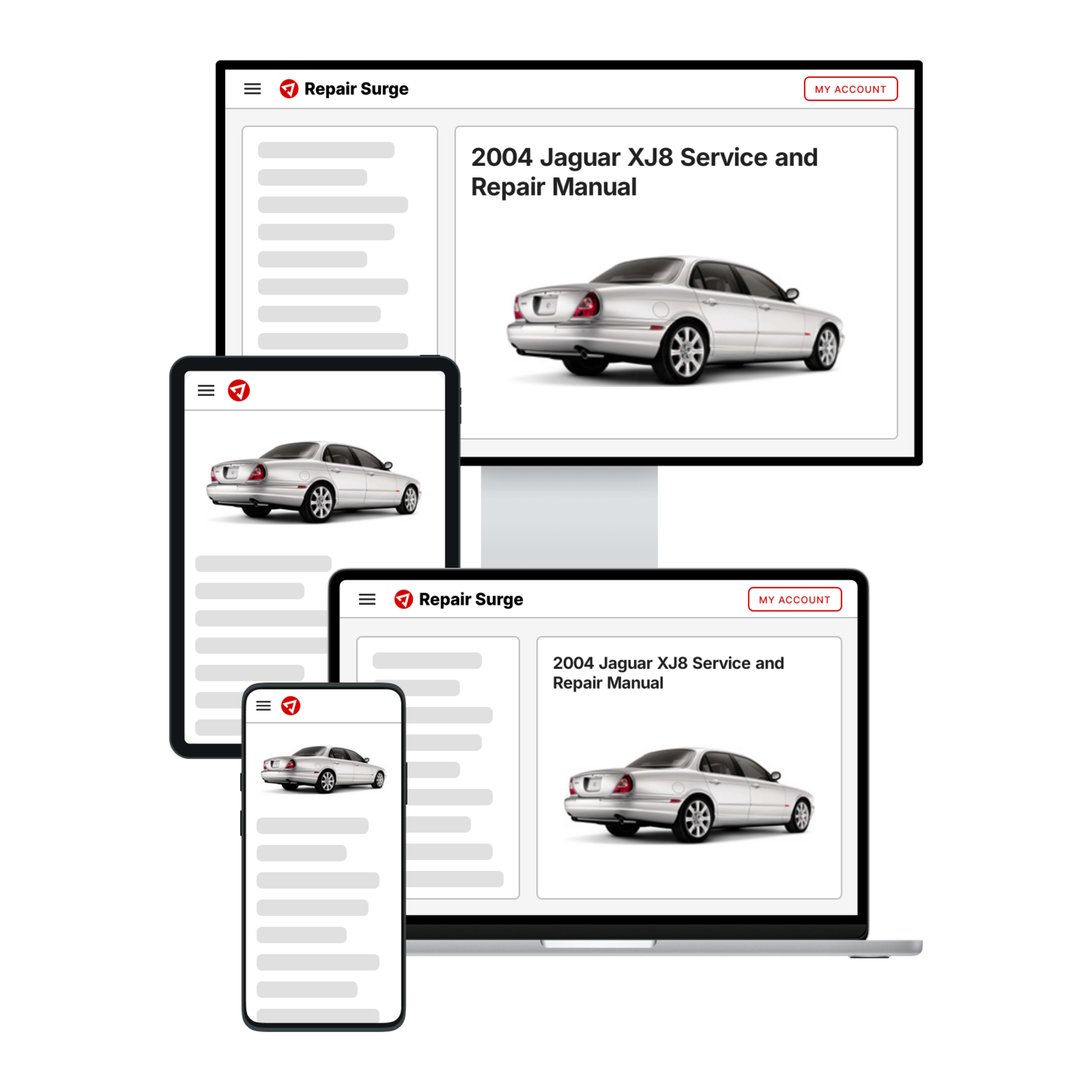 2004 Jaguar XJ8 service and repair manual hero image
