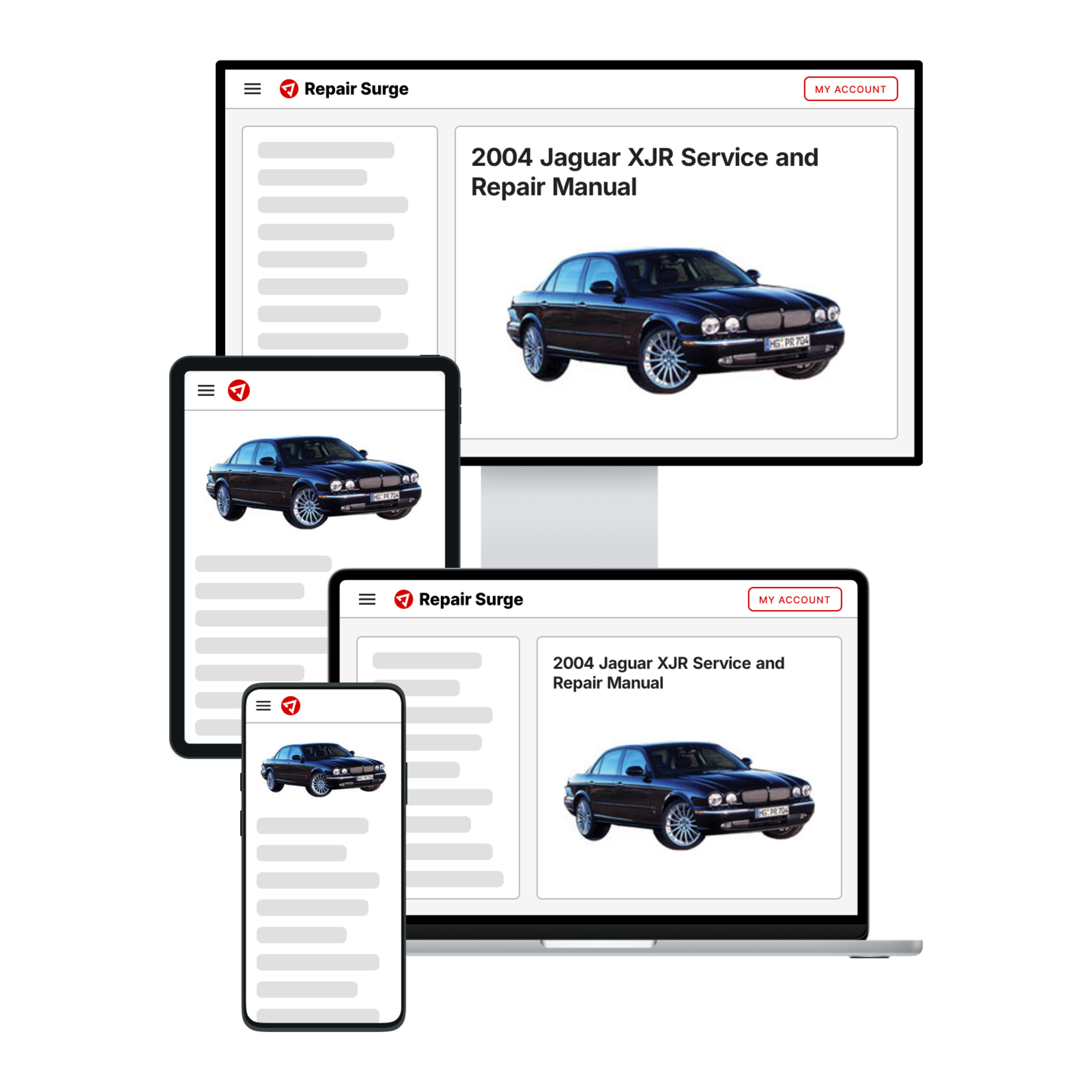 2004 Jaguar XJR service and repair manual hero image