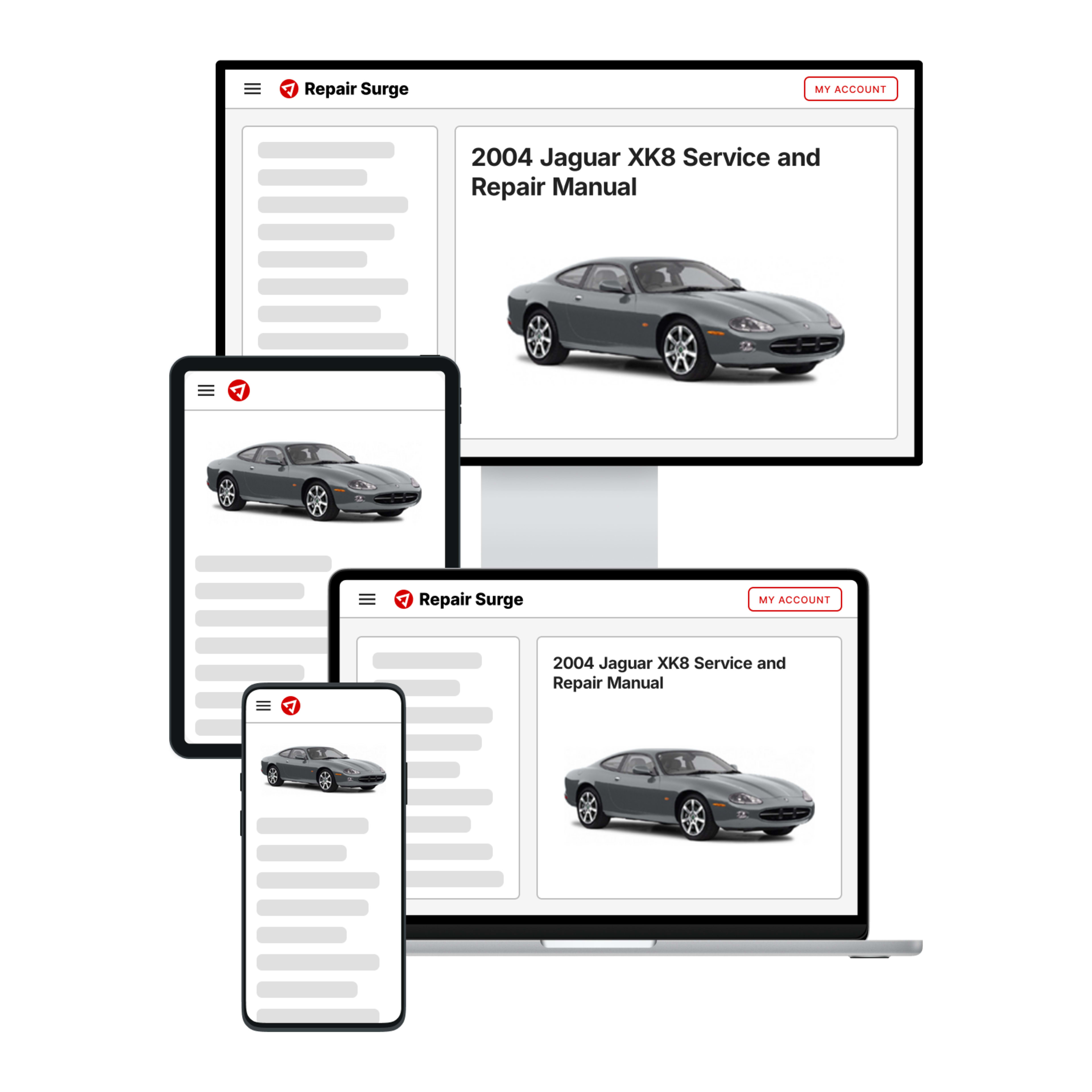 2004 Jaguar XK8 service and repair manual hero image