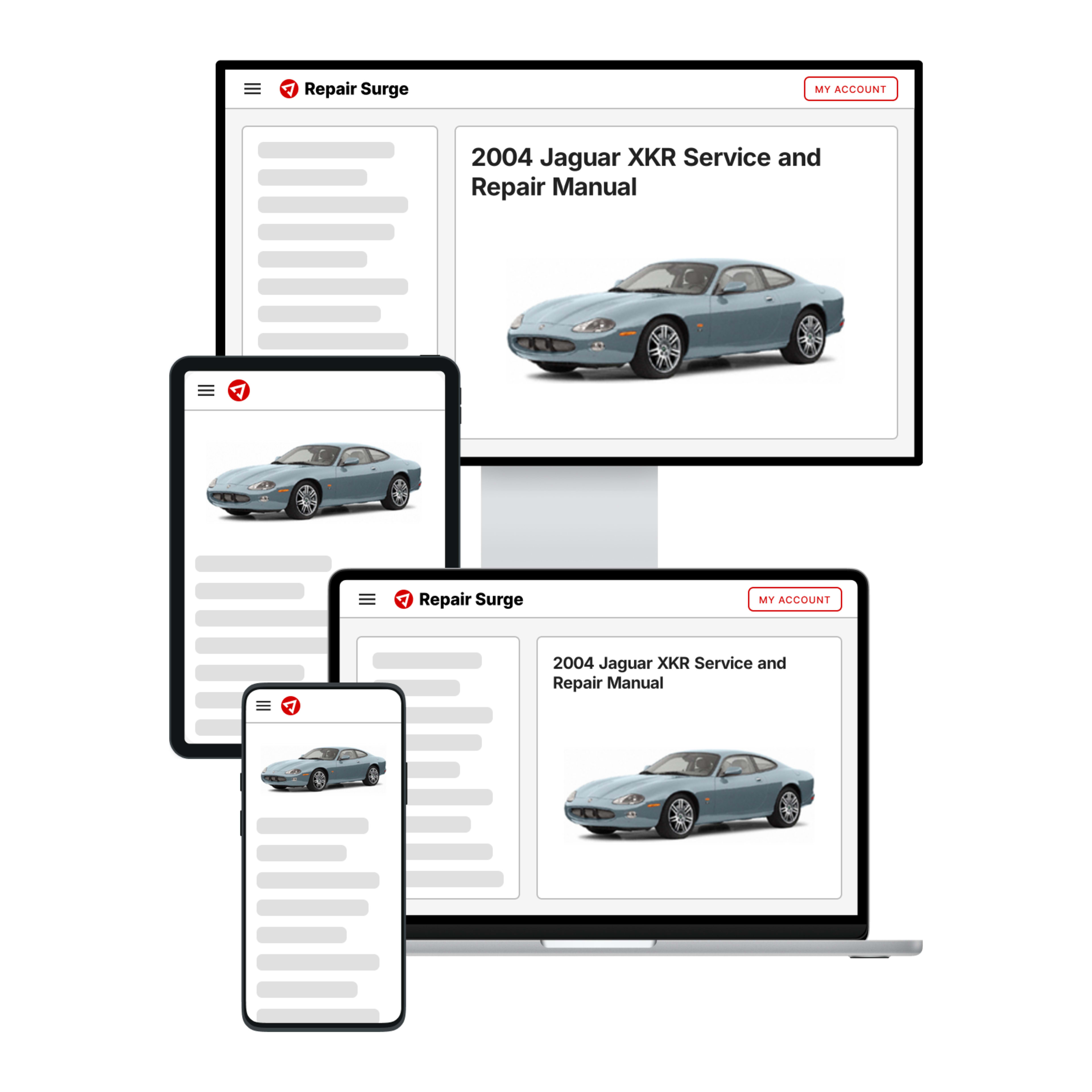 2004 Jaguar XKR service and repair manual hero image
