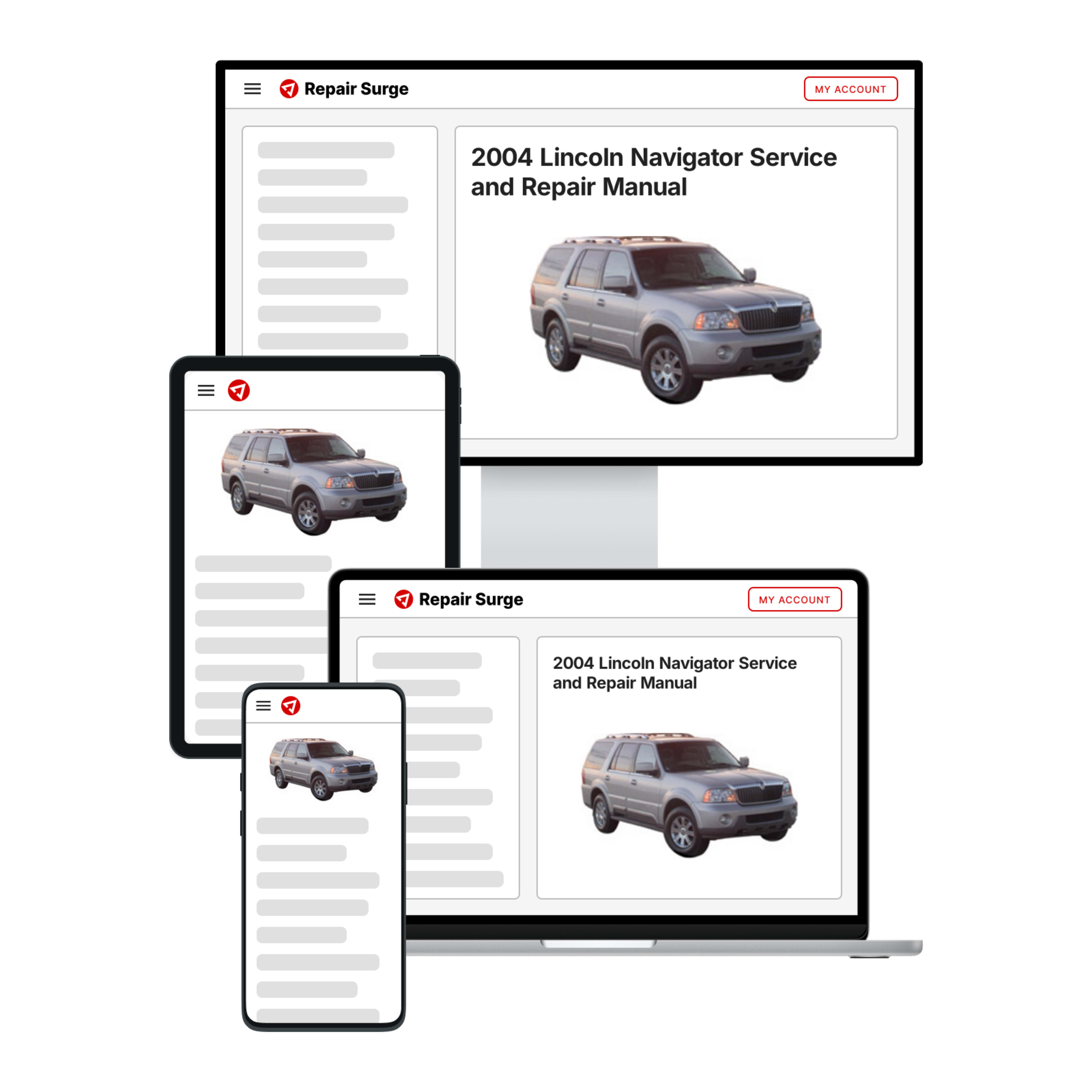 2004 Lincoln Navigator service and repair manual hero image