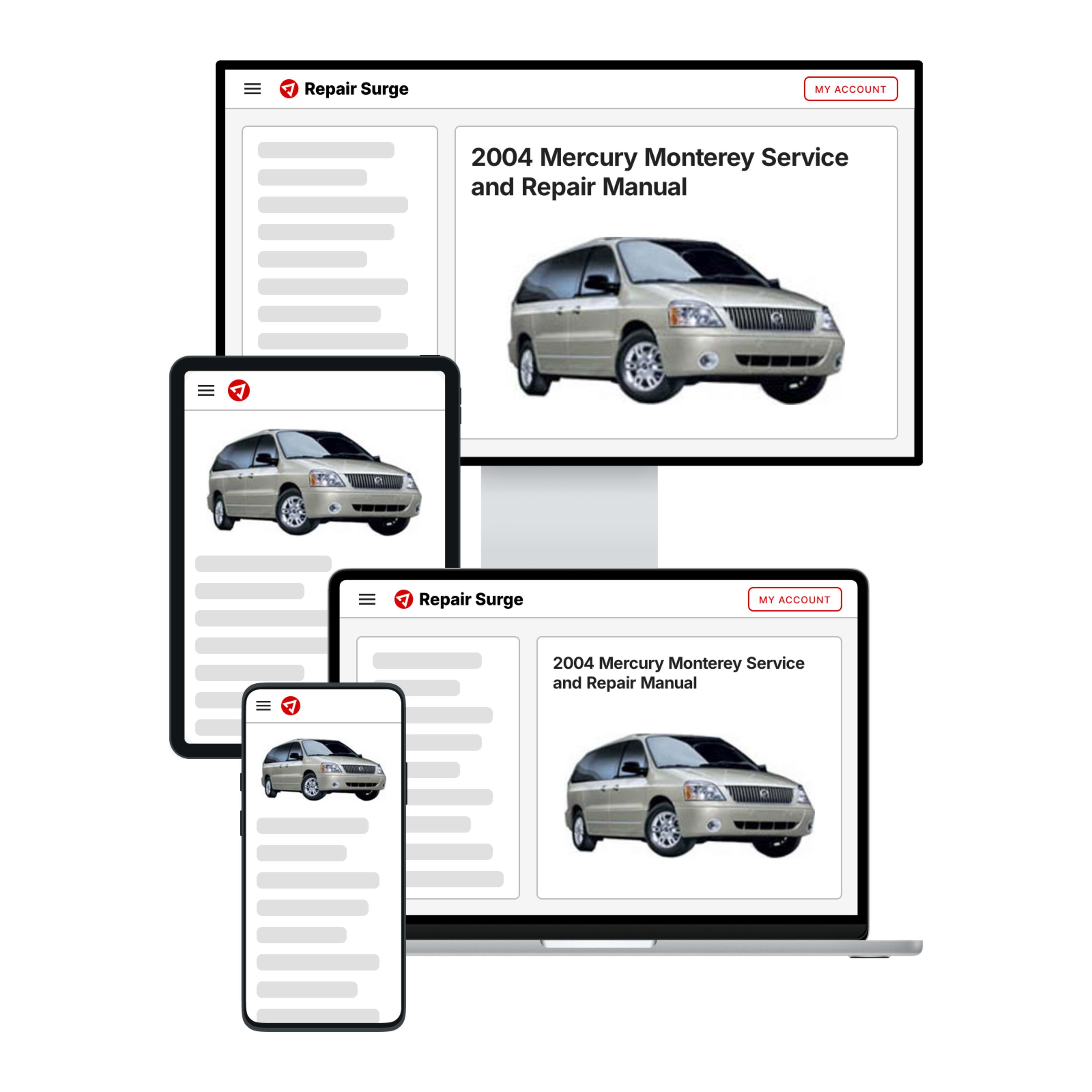 2004 Mercury Monterey service and repair manual hero image