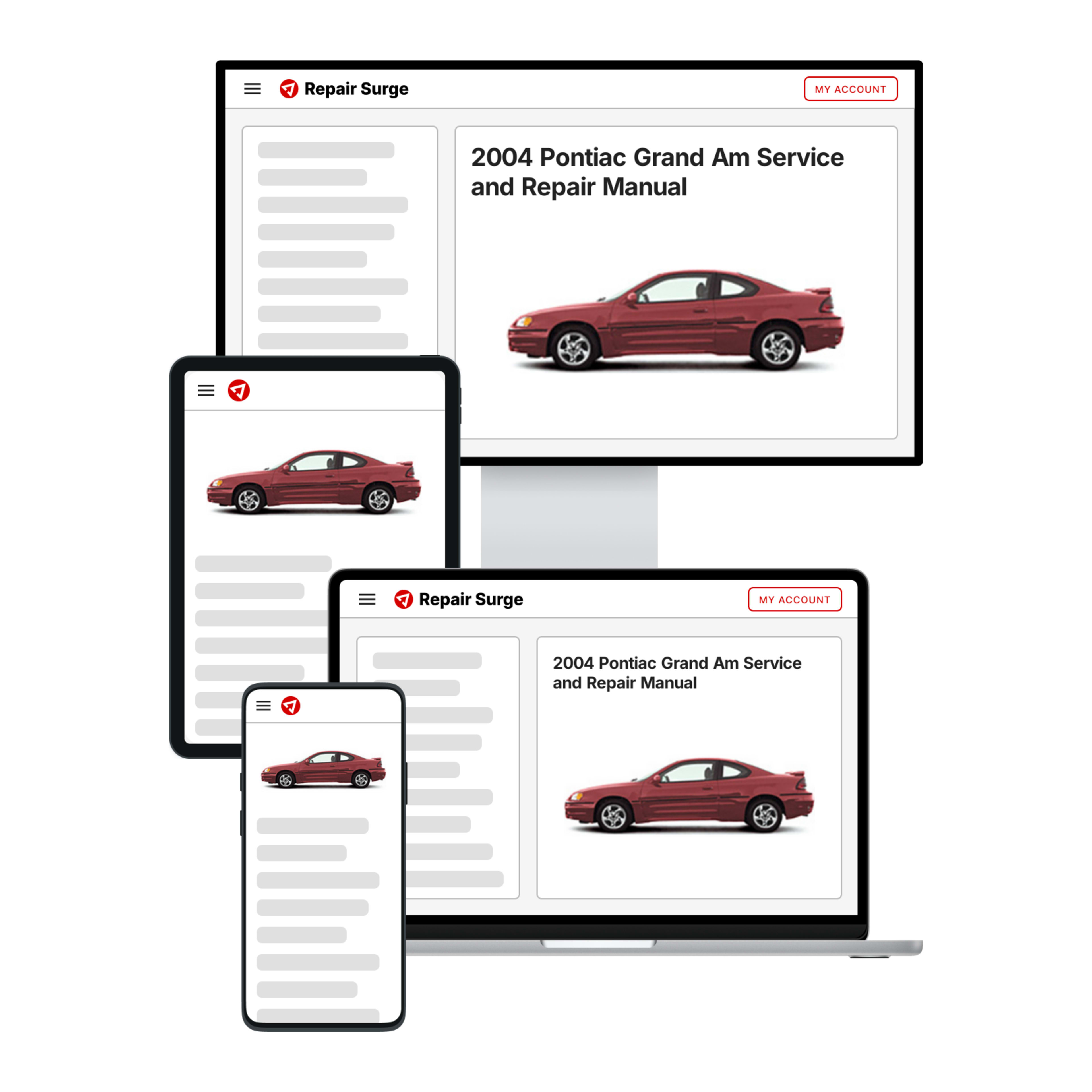 2004 Pontiac Grand Am service and repair manual hero image