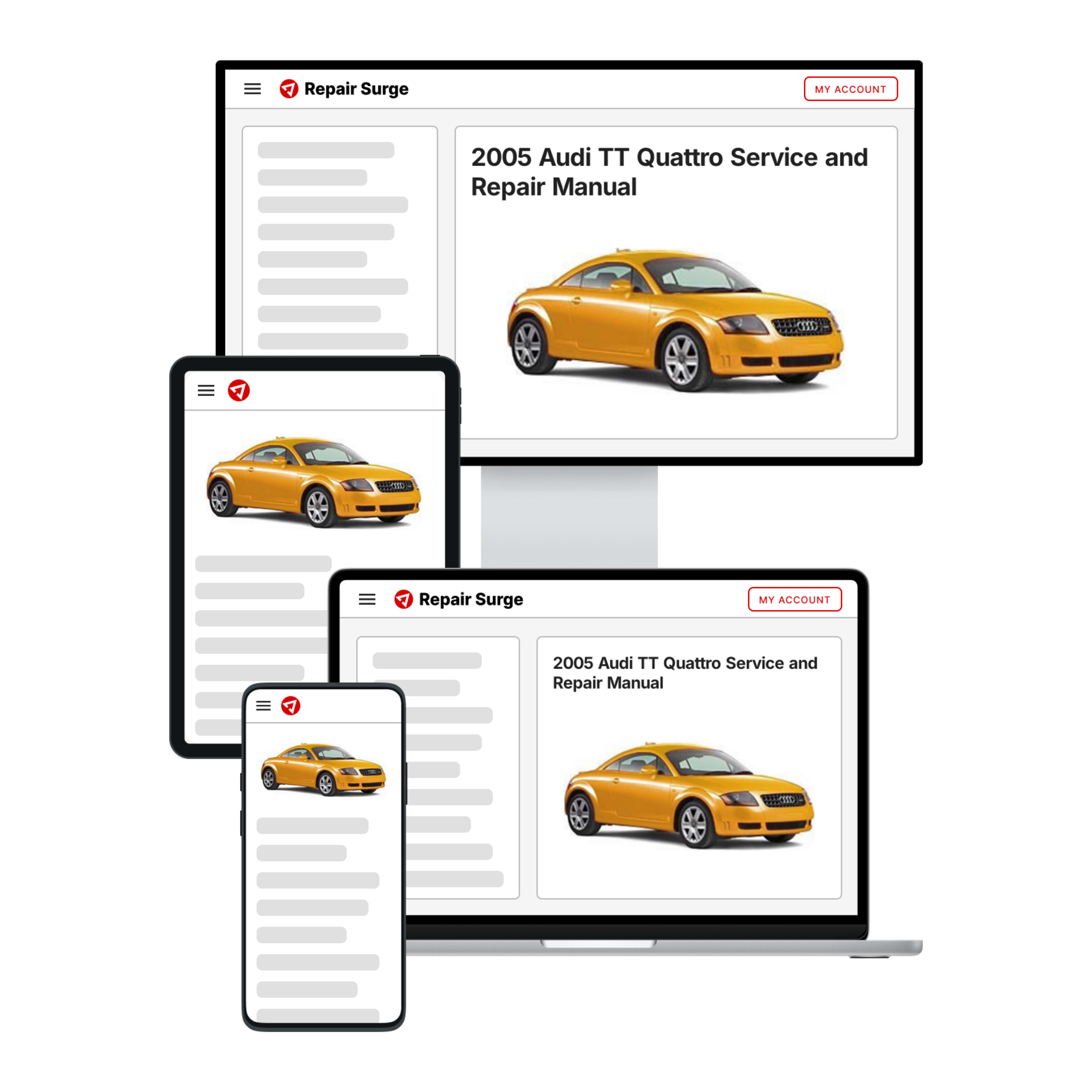 2005 Audi TT Quattro service and repair manual hero image