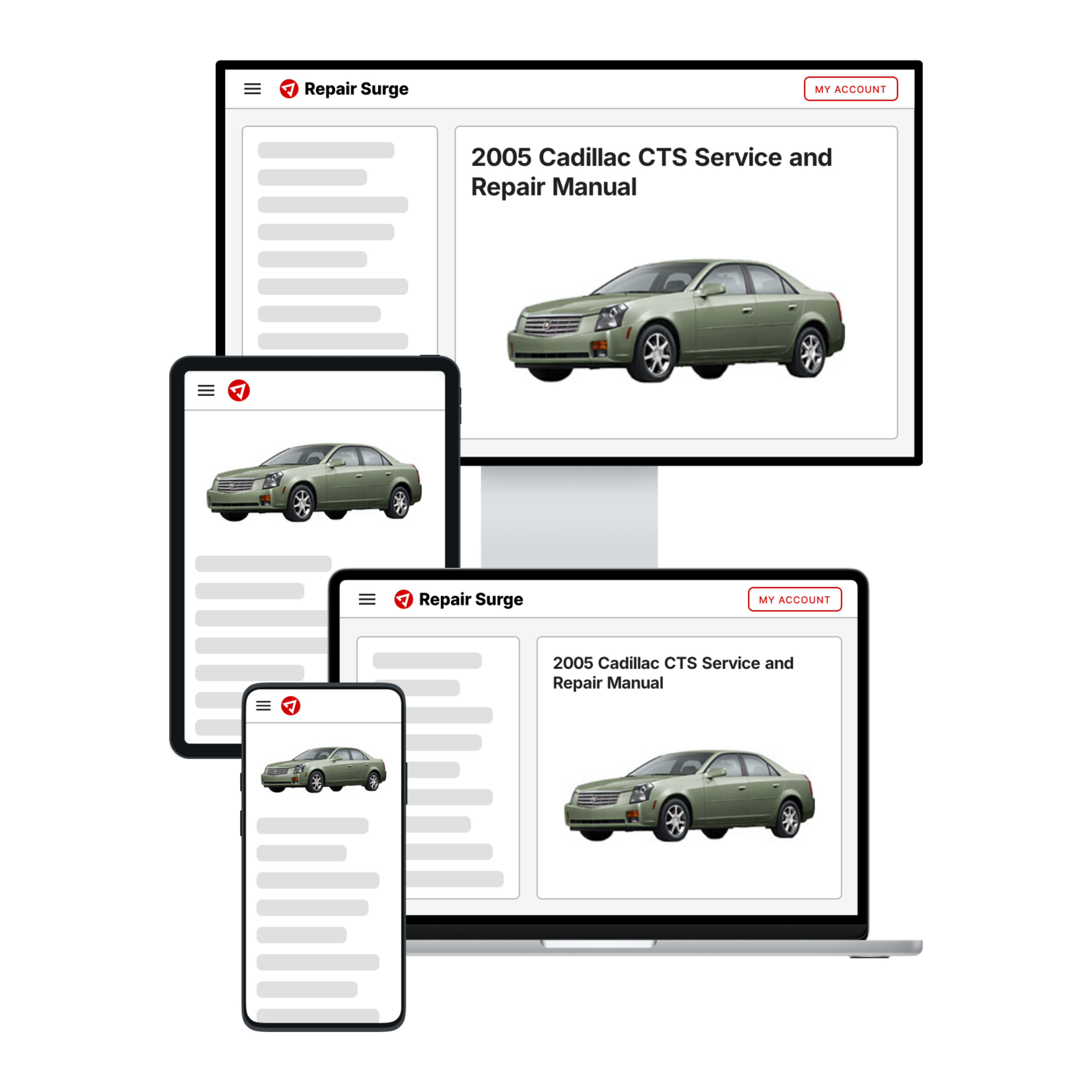 2005 Cadillac CTS service and repair manual hero image