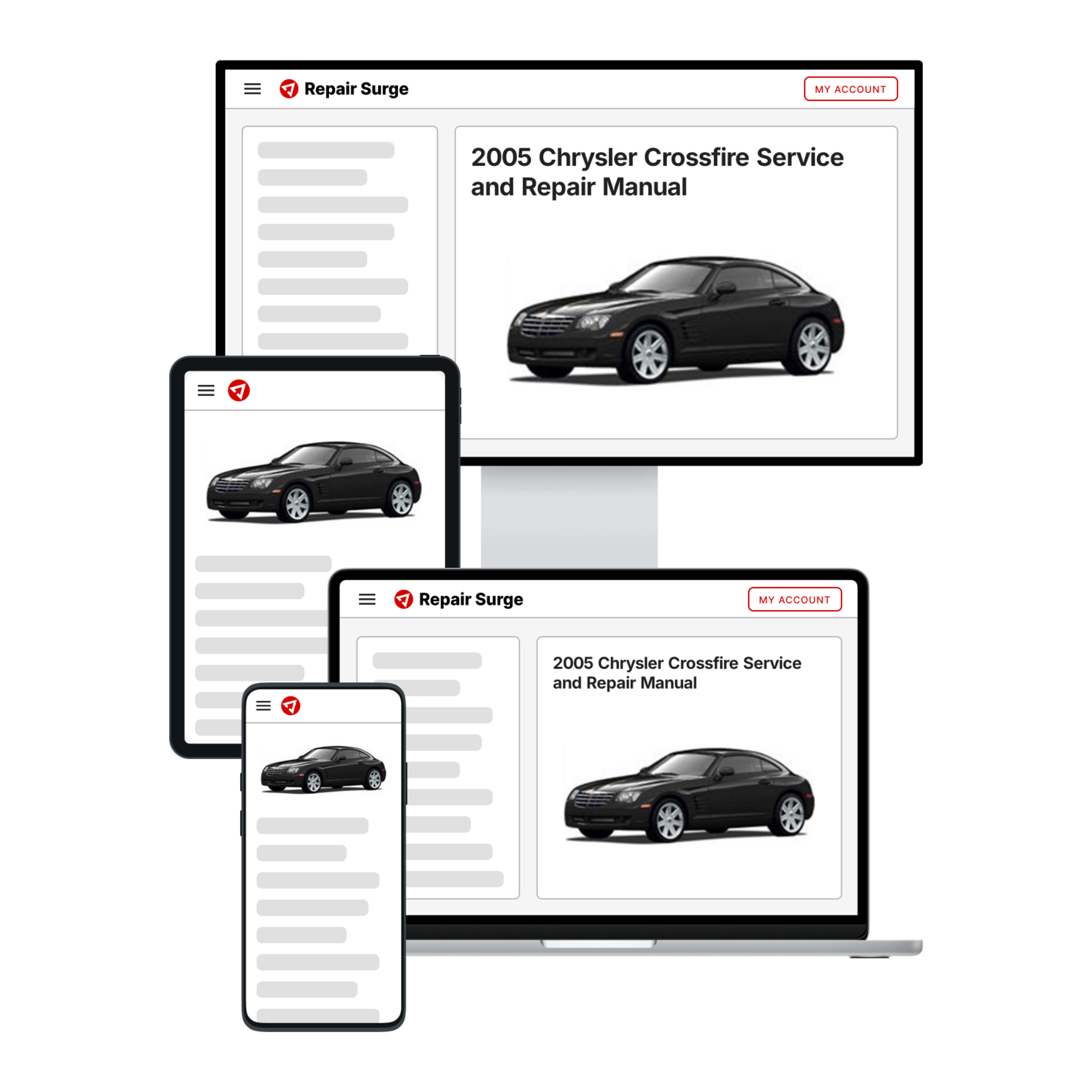 2005 Chrysler Crossfire service and repair manual hero image