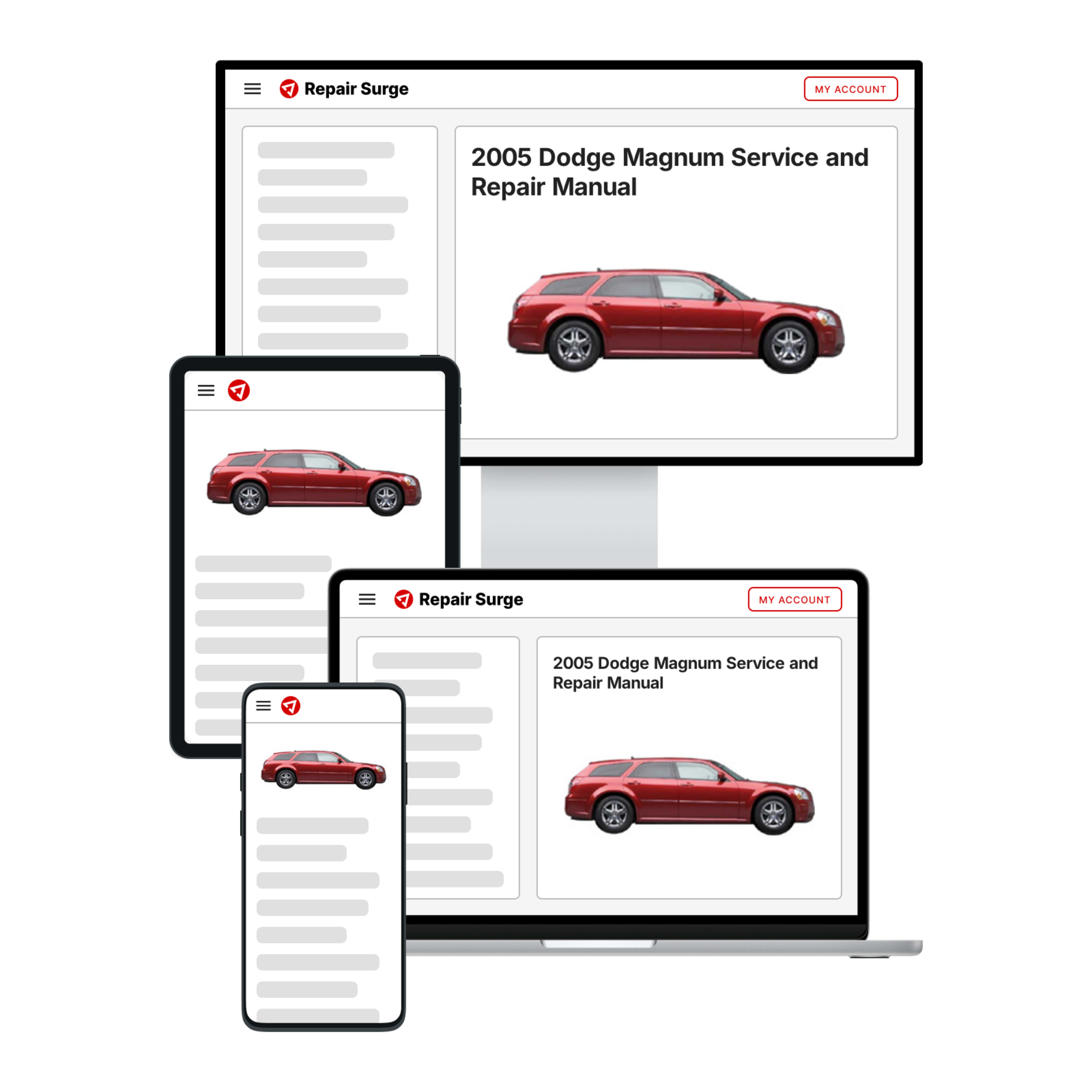 2005 Dodge Magnum service and repair manual hero image