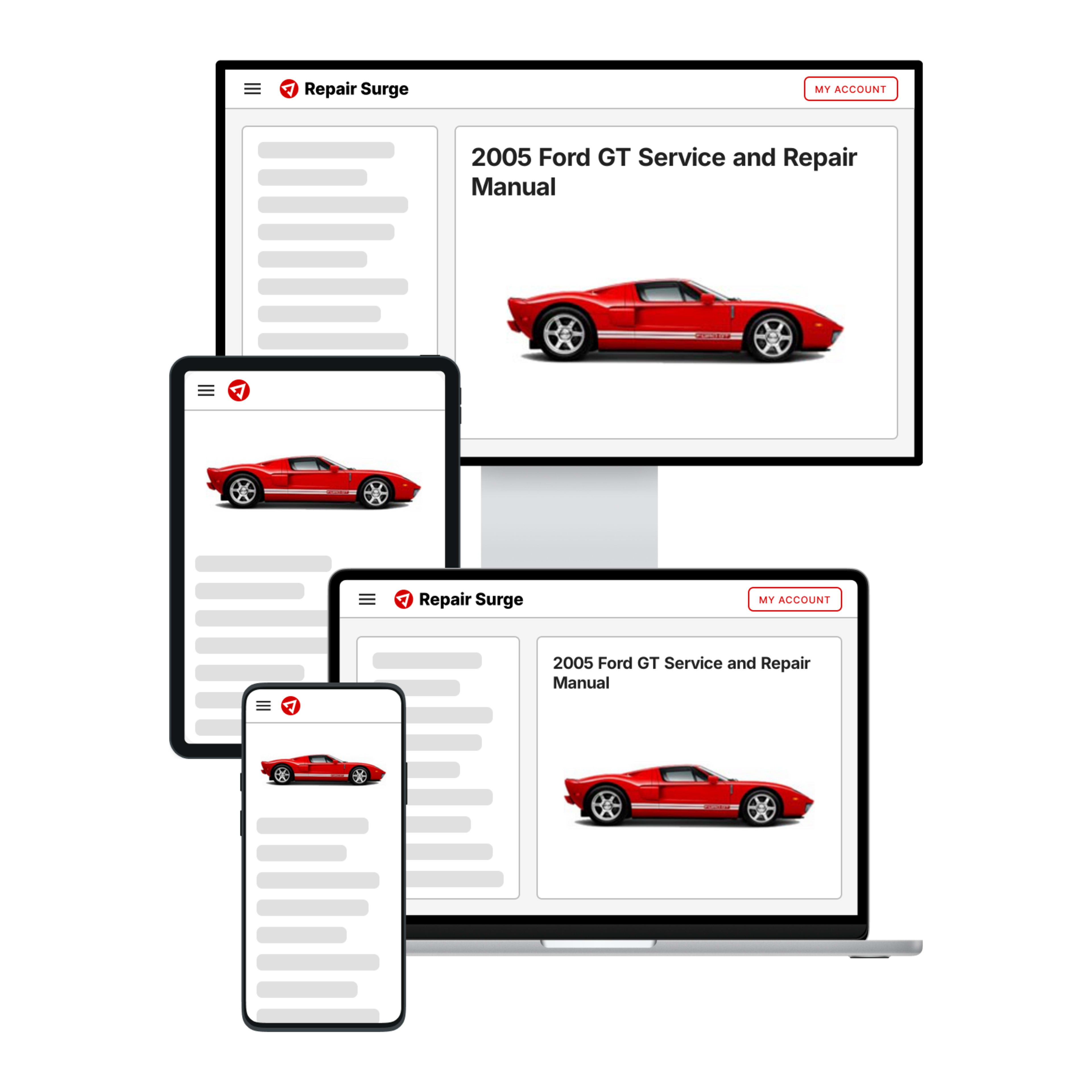 2005 Ford GT service and repair manual hero image