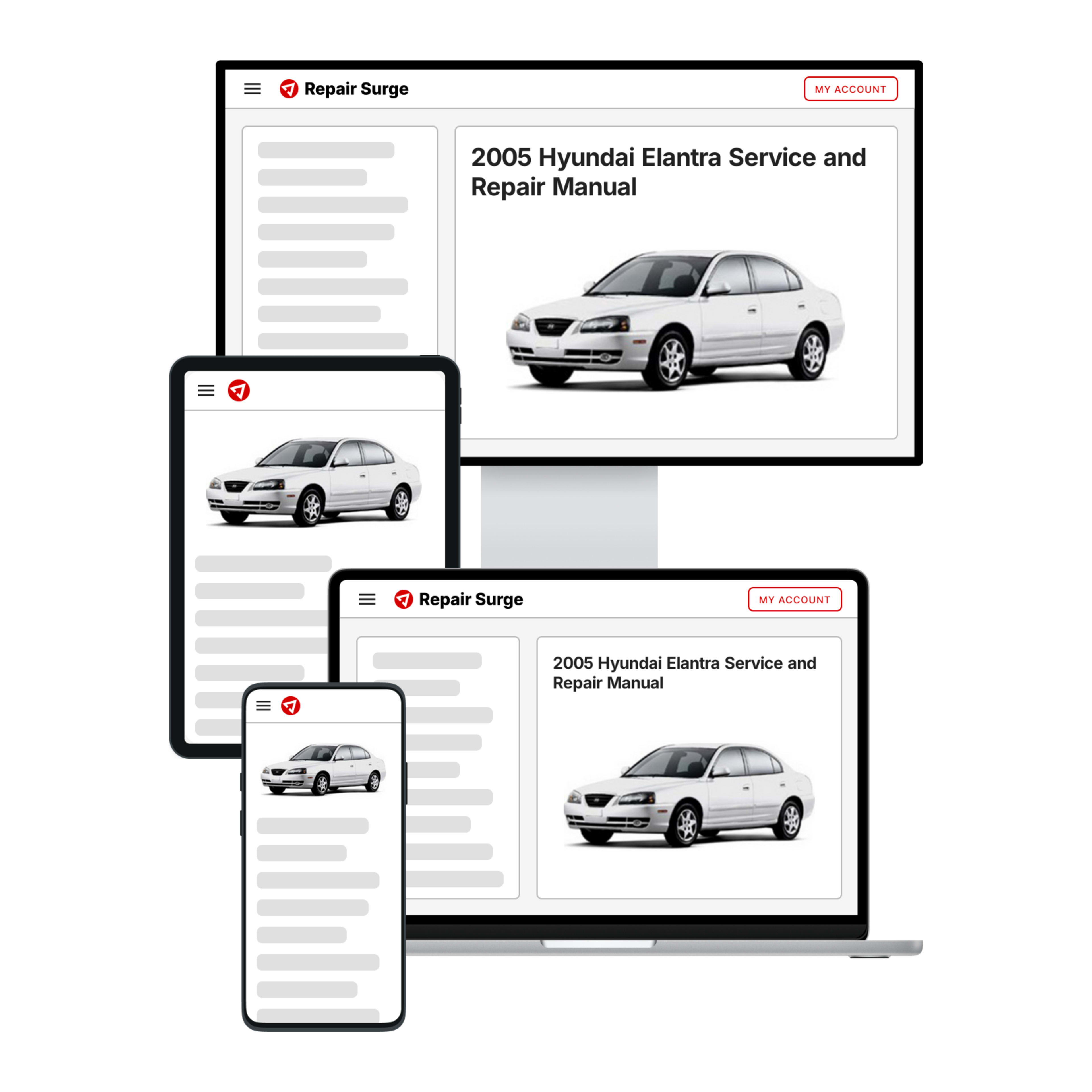 2005 Hyundai Elantra service and repair manual hero image