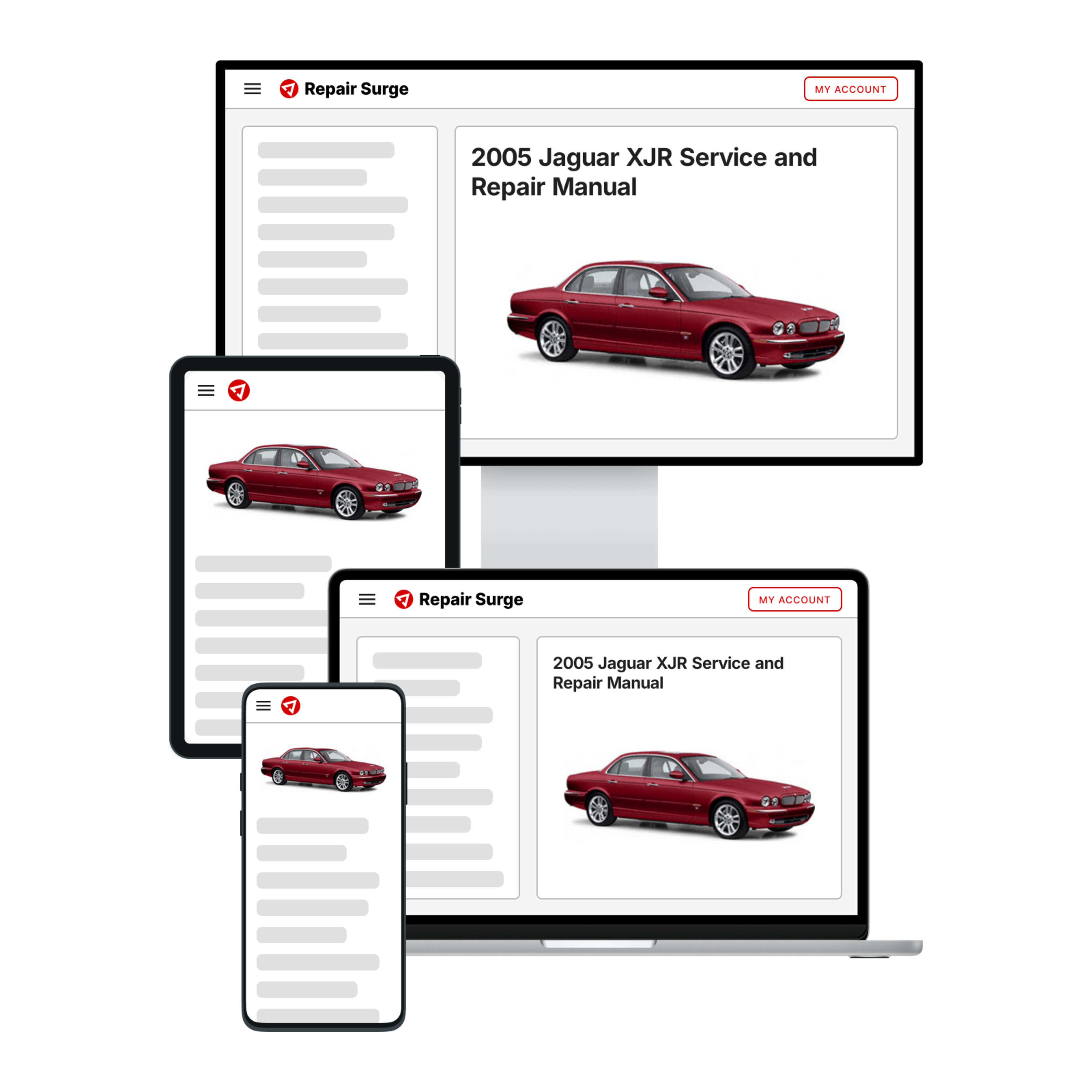 2005 Jaguar XJR service and repair manual hero image