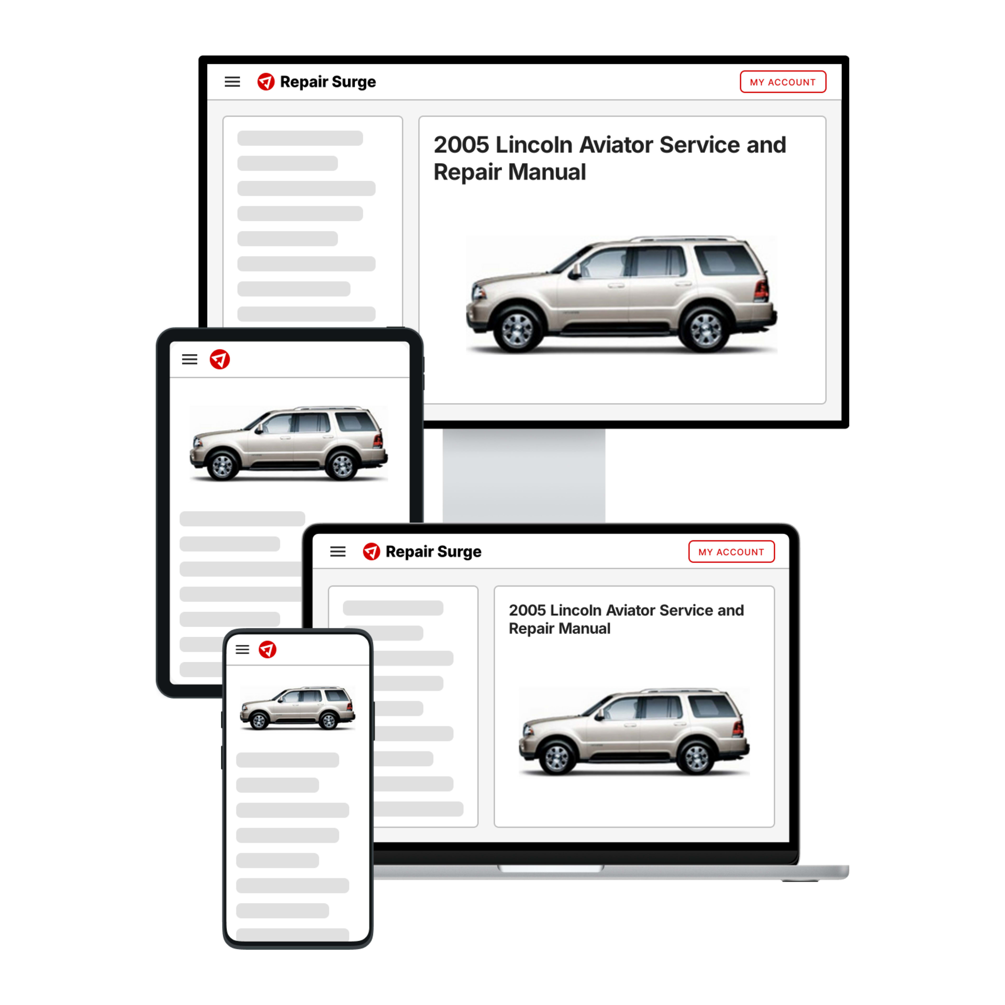 2005 Lincoln Aviator service and repair manual hero image