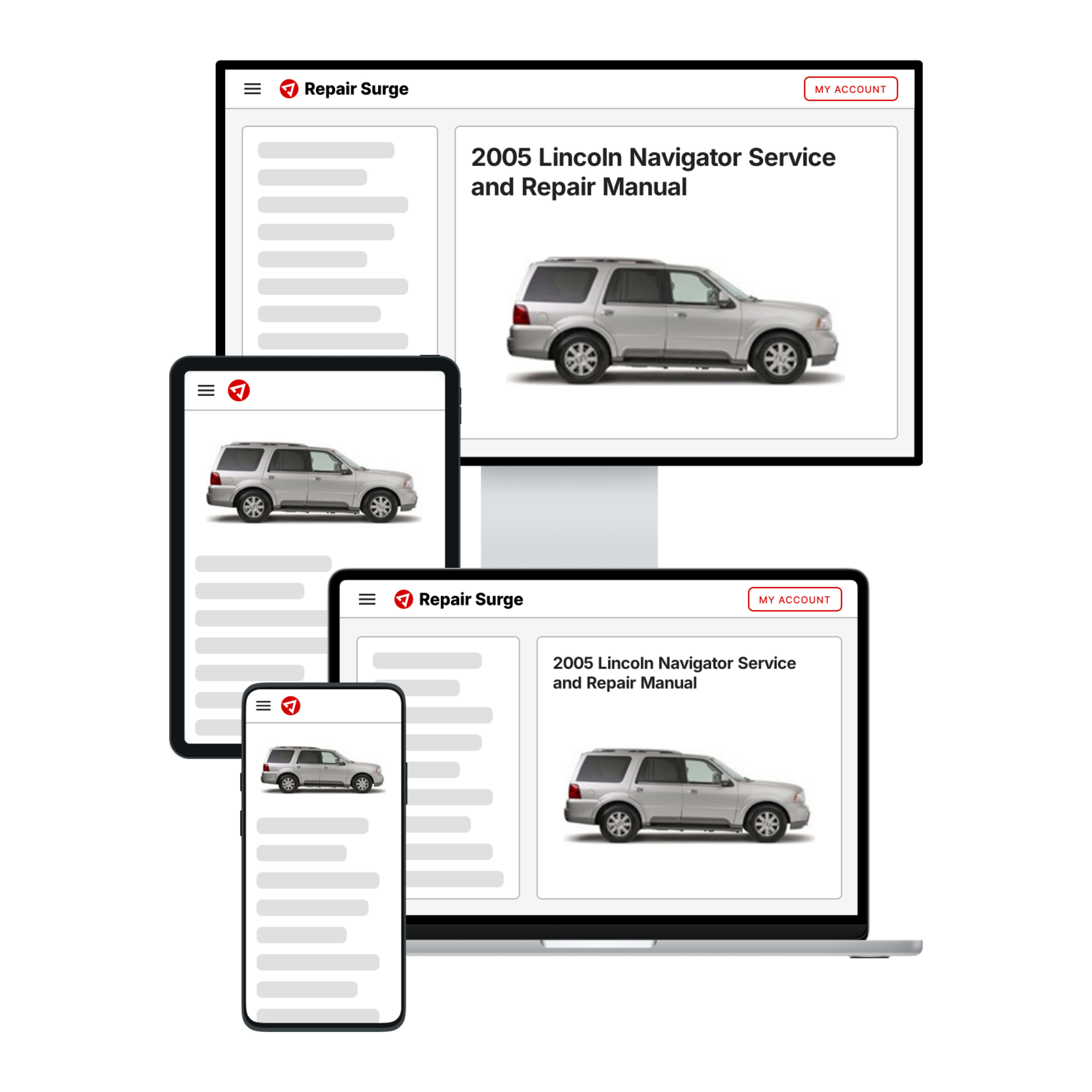 2005 Lincoln Navigator service and repair manual hero image