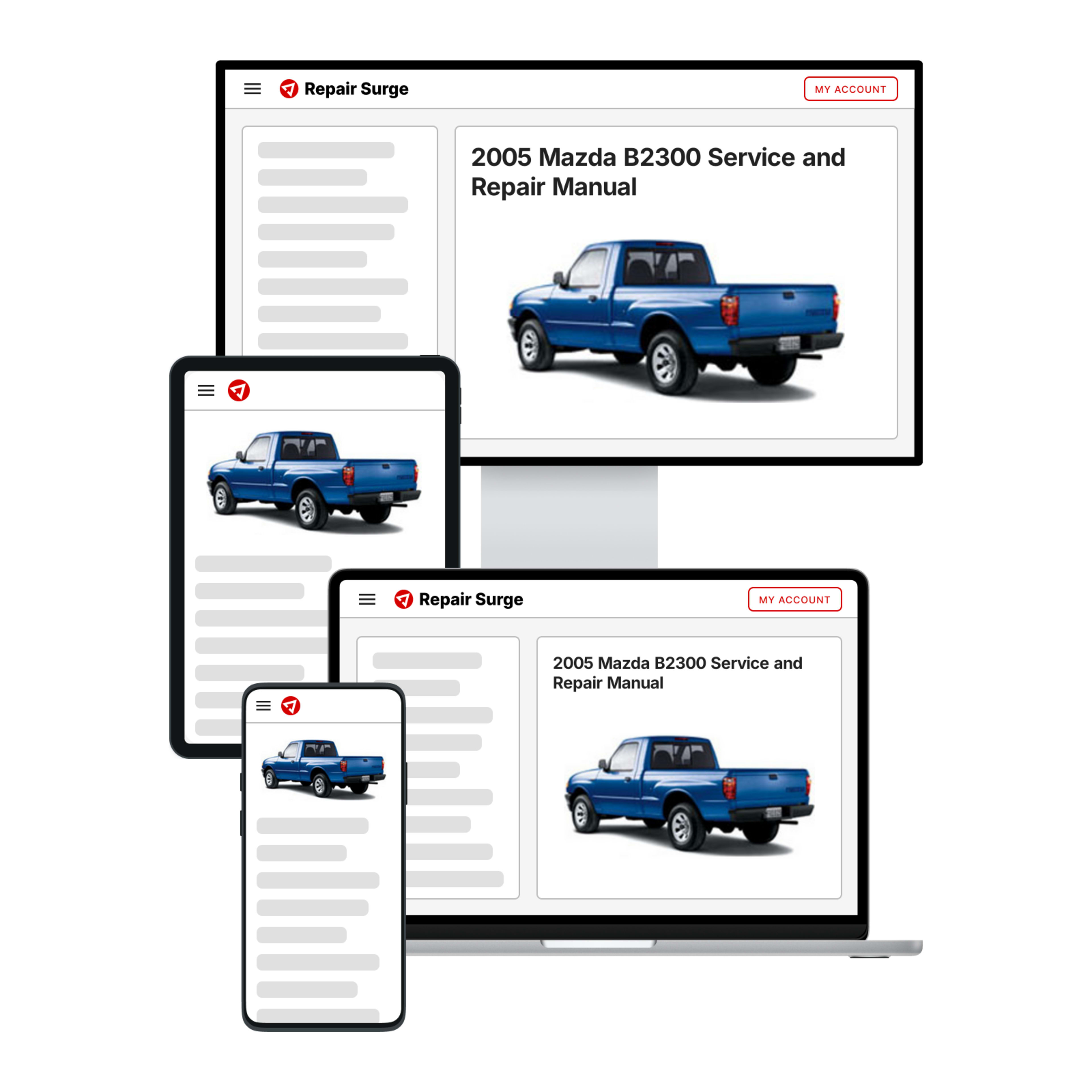 2005 Mazda B2300 service and repair manual hero image
