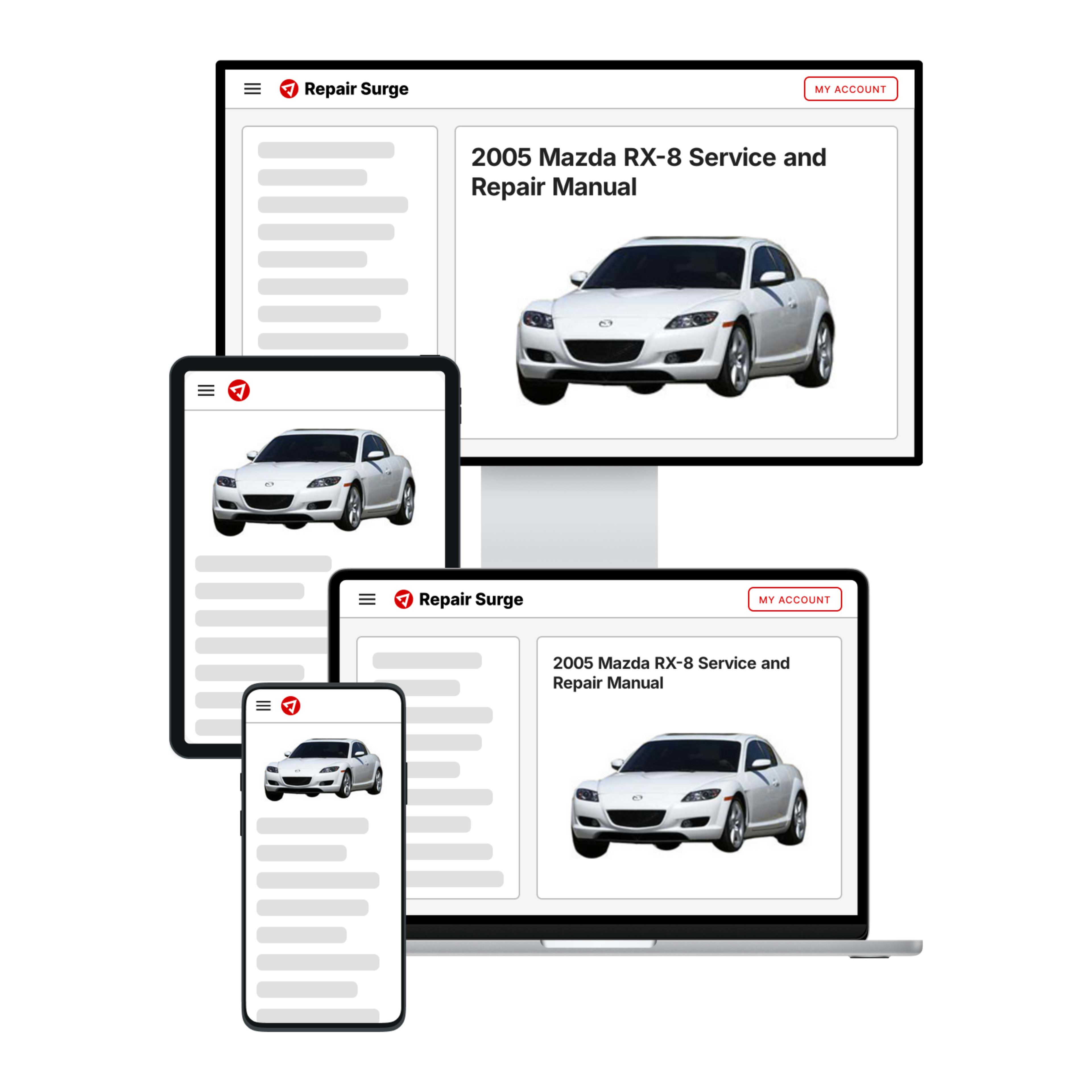 2005 Mazda RX-8 service and repair manual hero image