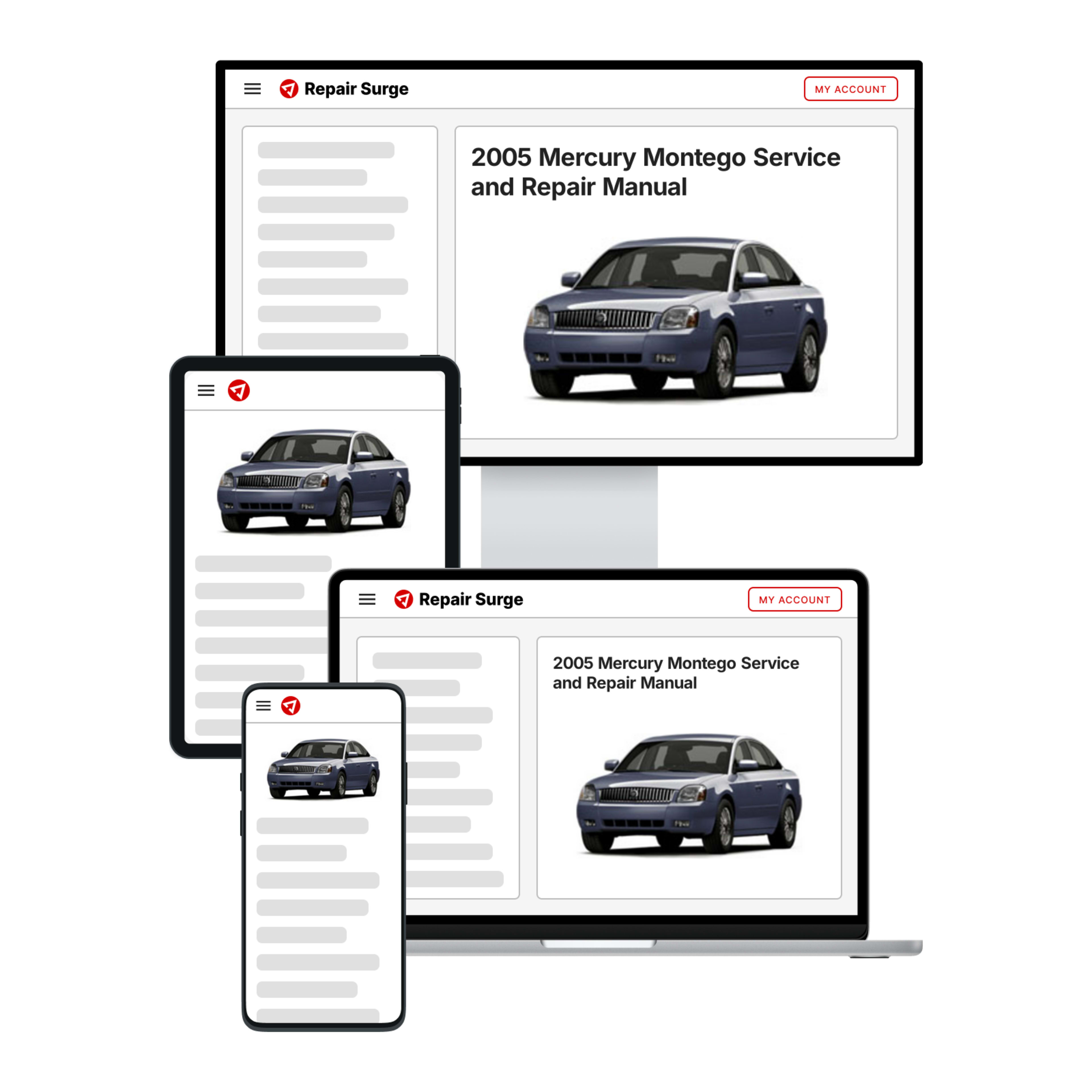 2005 Mercury Montego service and repair manual hero image