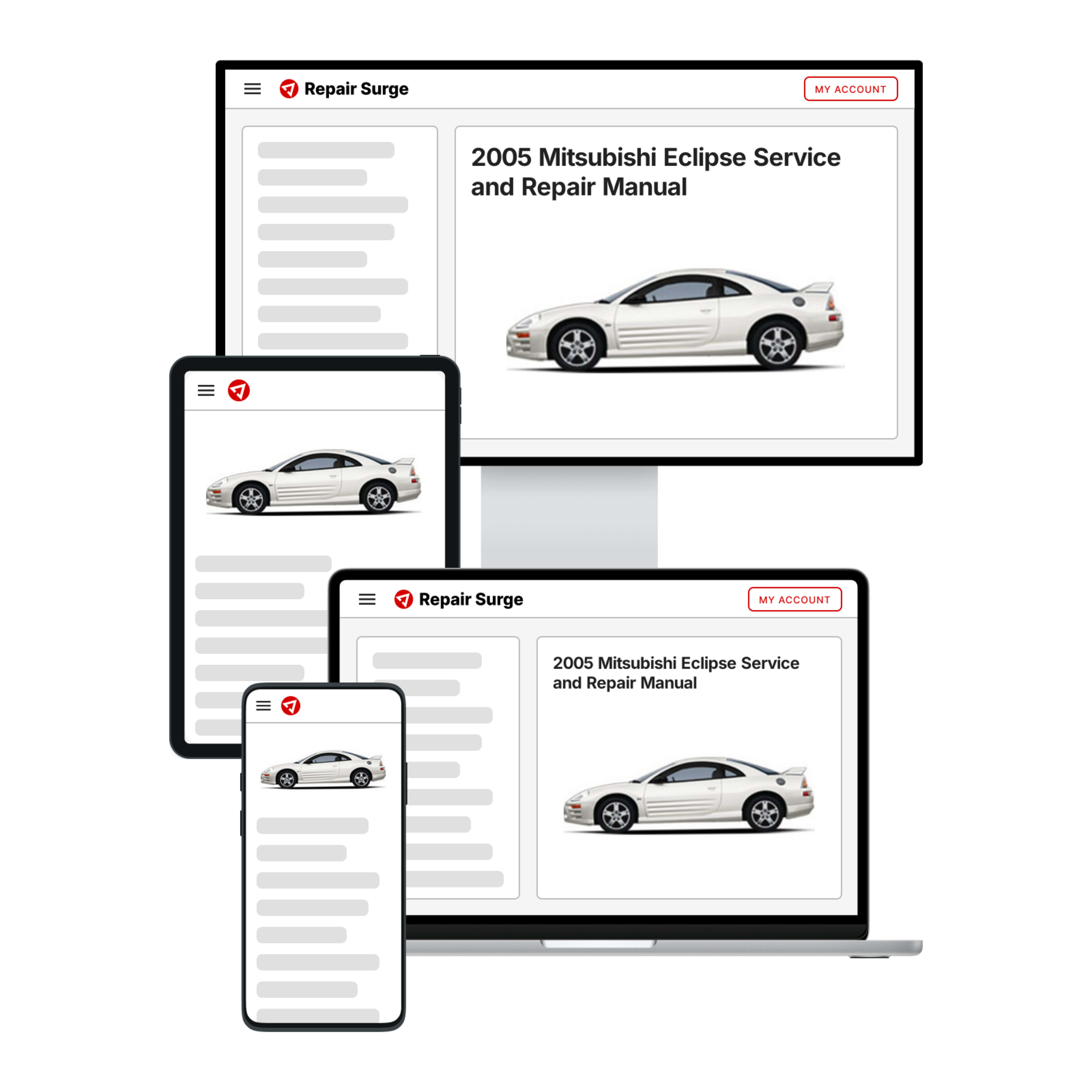 2005 Mitsubishi Eclipse service and repair manual hero image