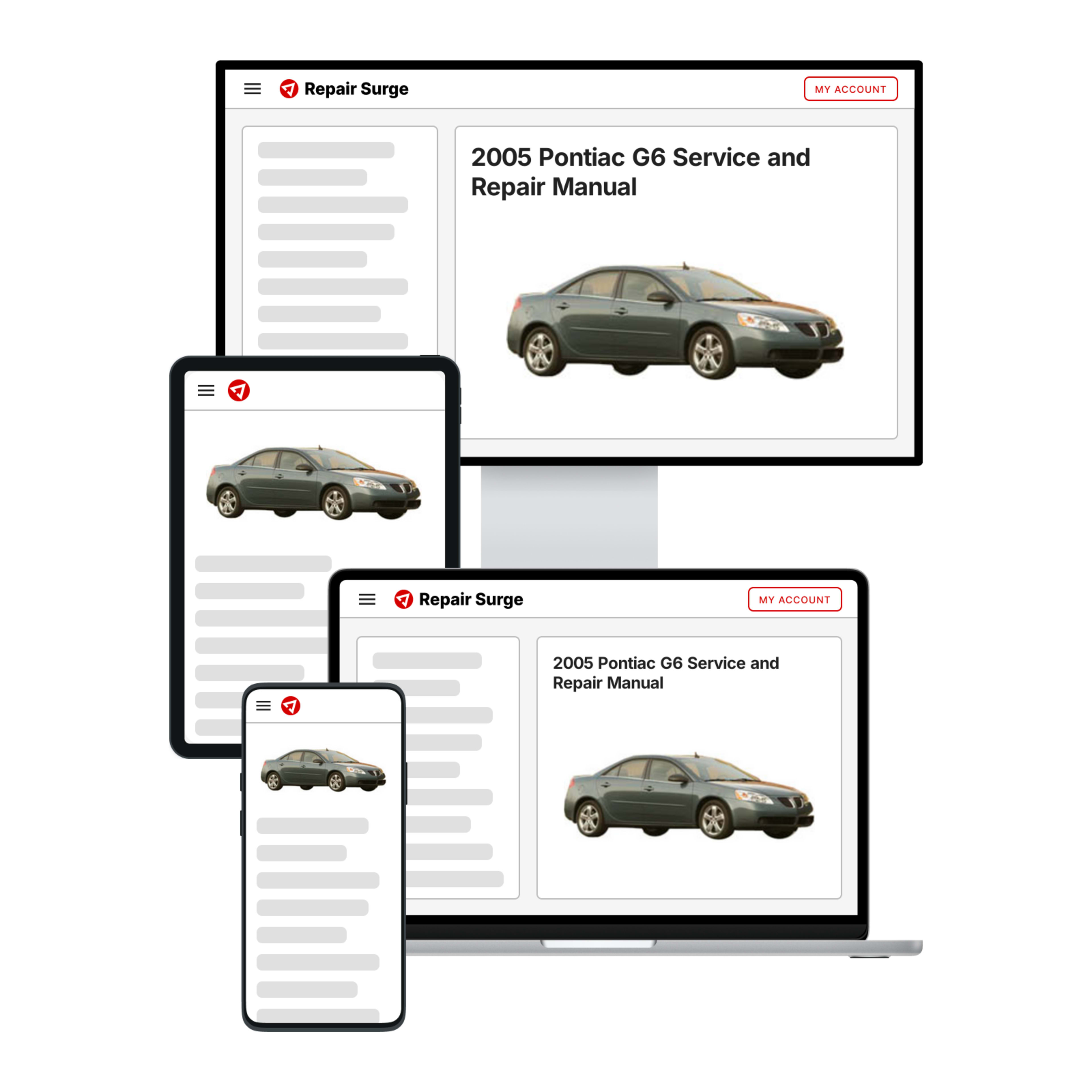 2005 Pontiac G6 service and repair manual hero image